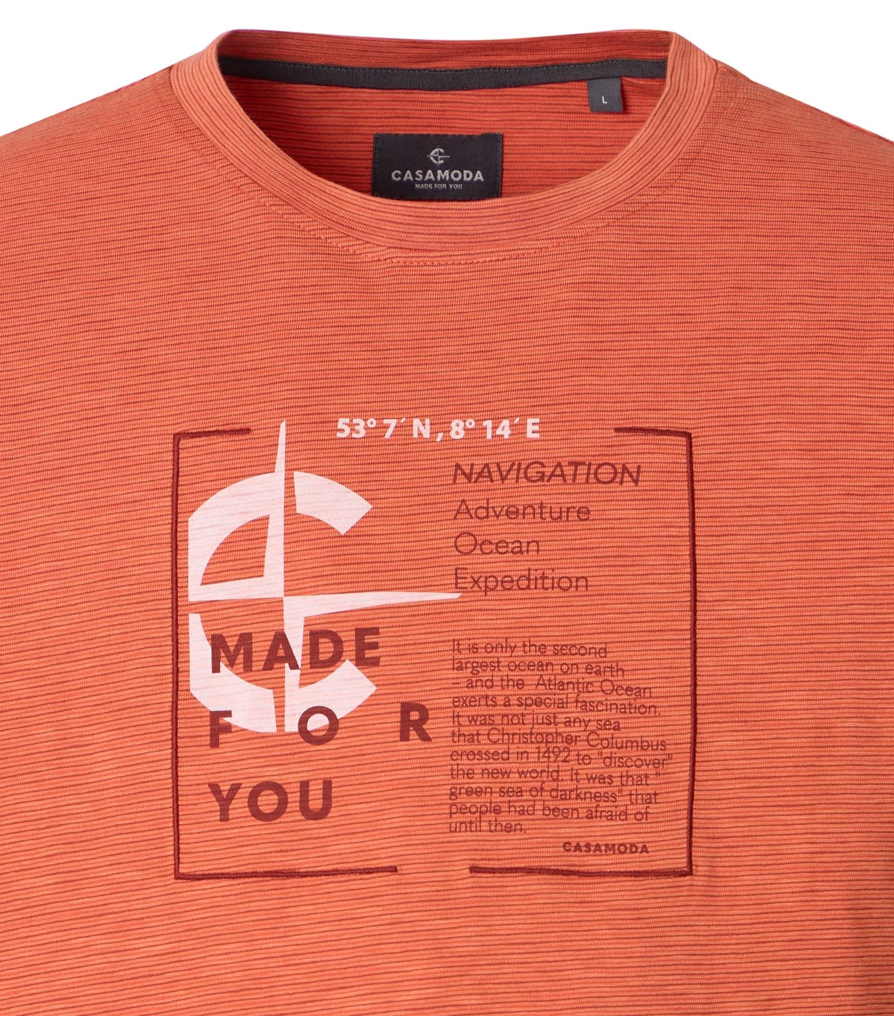 Casa Moda Herren T-Shirts kurz  Rot