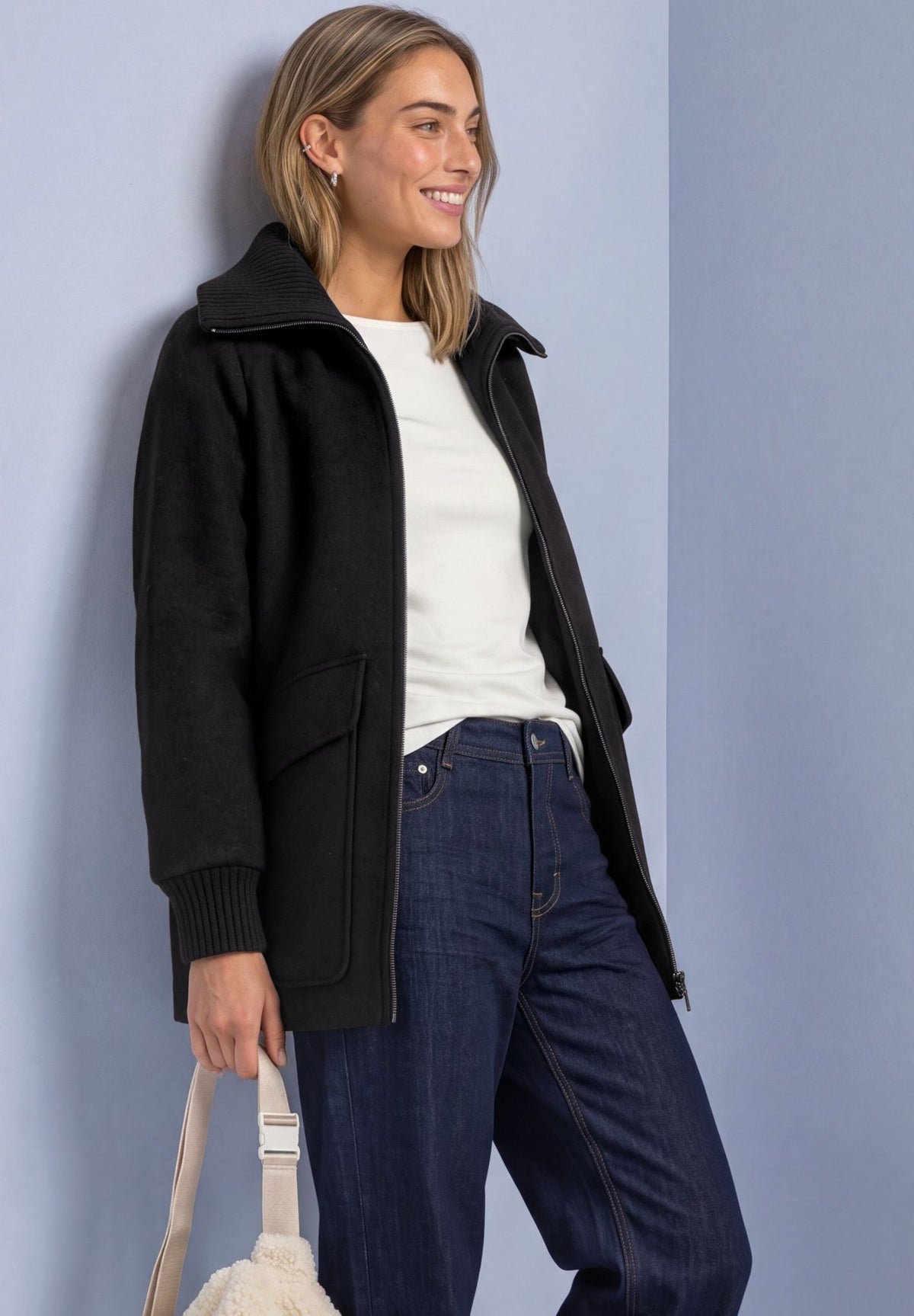 Street One Damen Mantel  Black