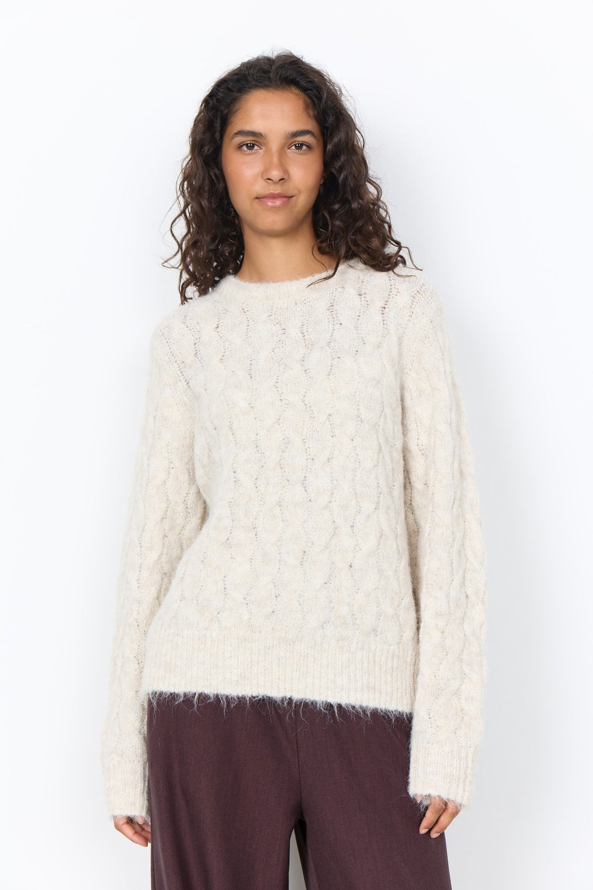 Soya Concept Damen Pullover Sand