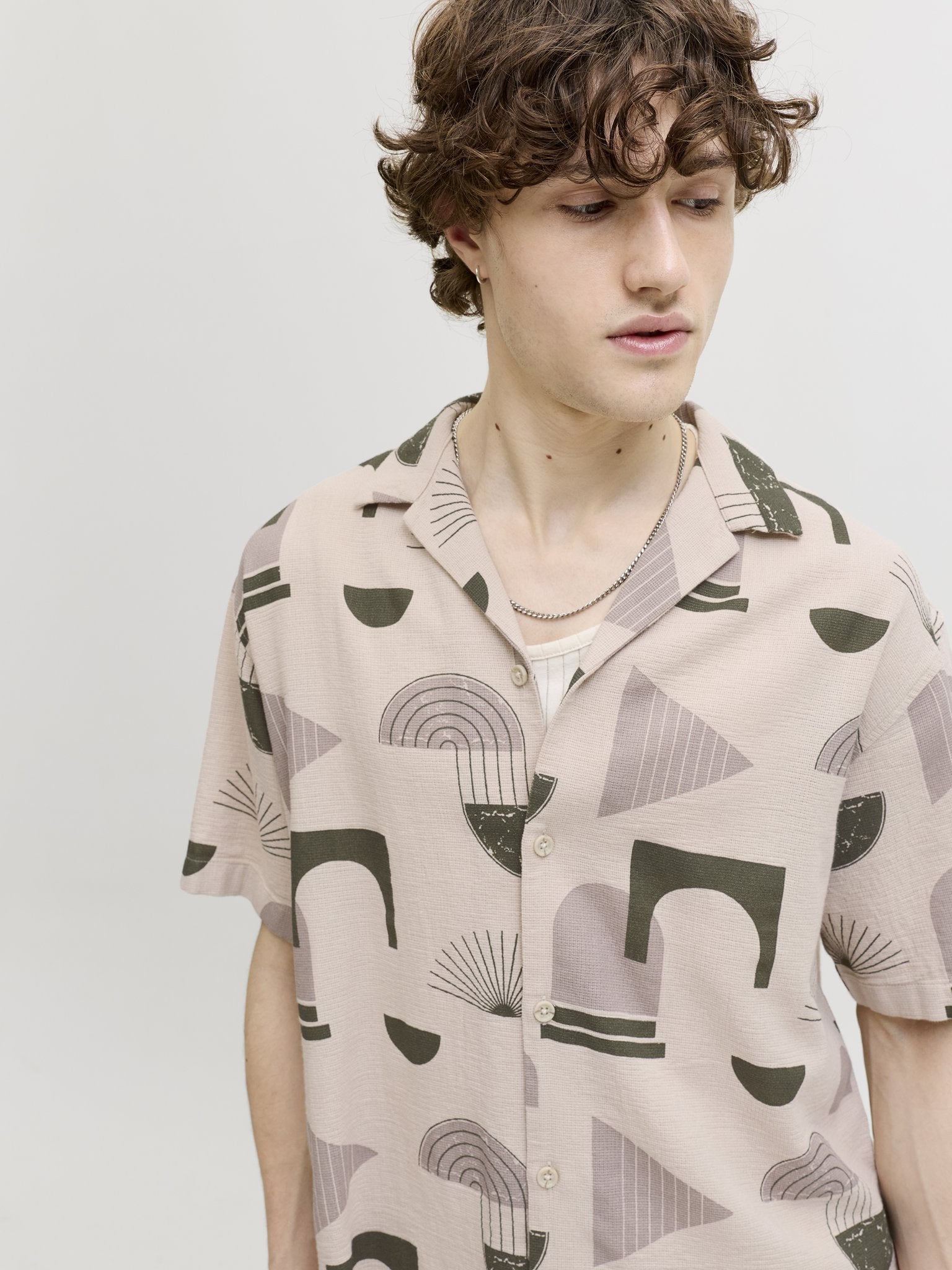 Jack & Jones Herren Hemden lang Moonbeam