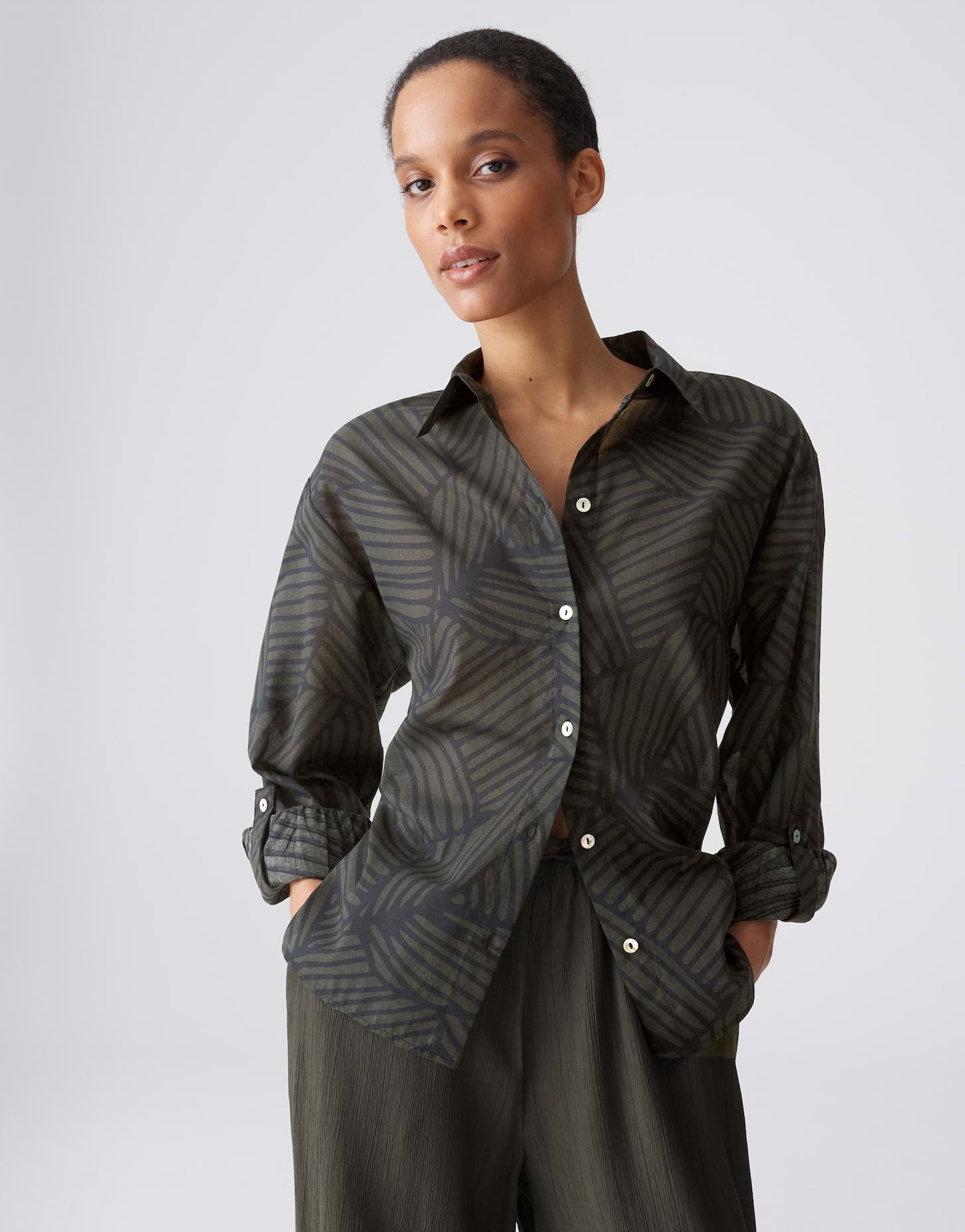 Opus Damen Blusen Black