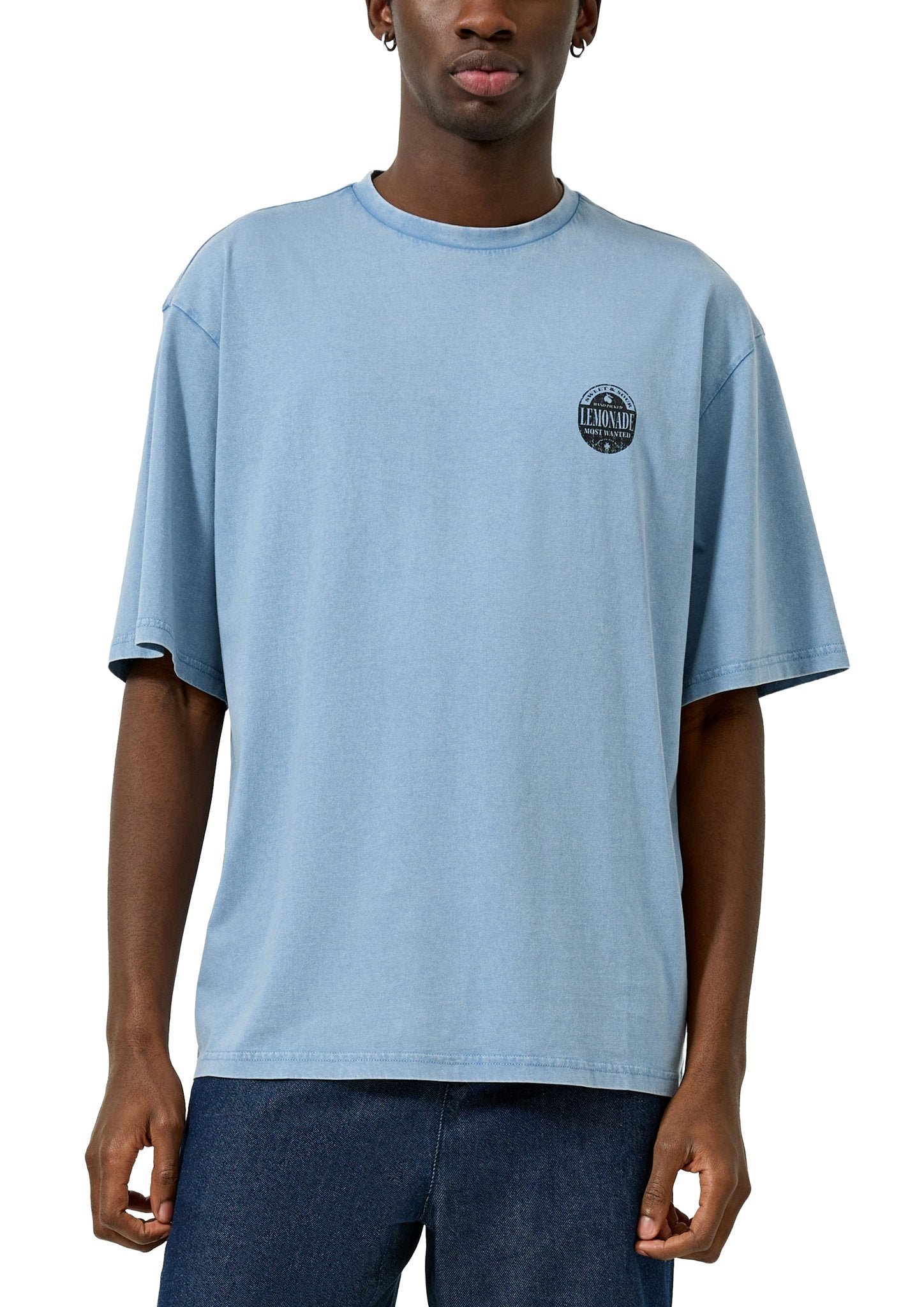QS by S.Oliver Herren T-Shirts kurz Blue