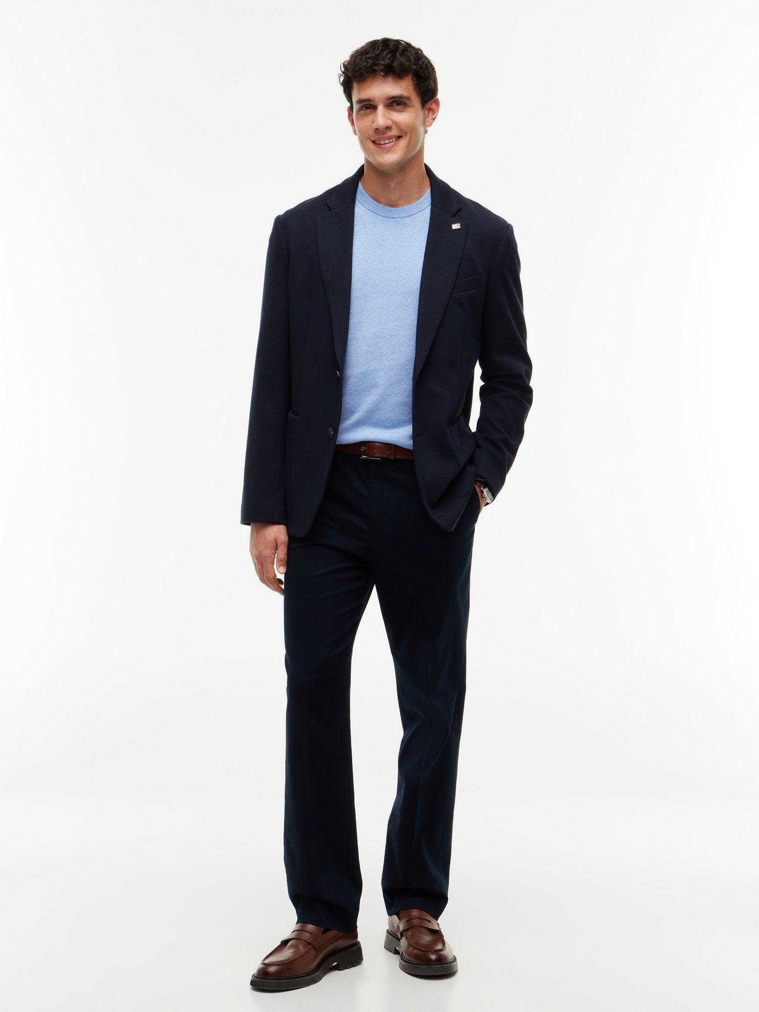 Tommy Hilfiger Herren Sweatshirts Dvd Blue