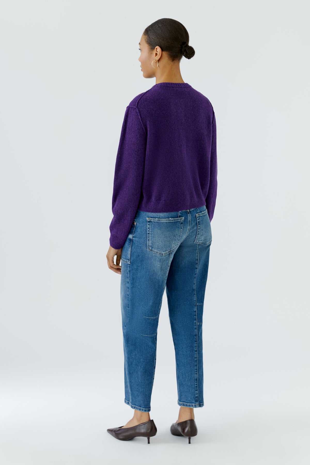 Oui Damen Strickjacken Ultra Viol