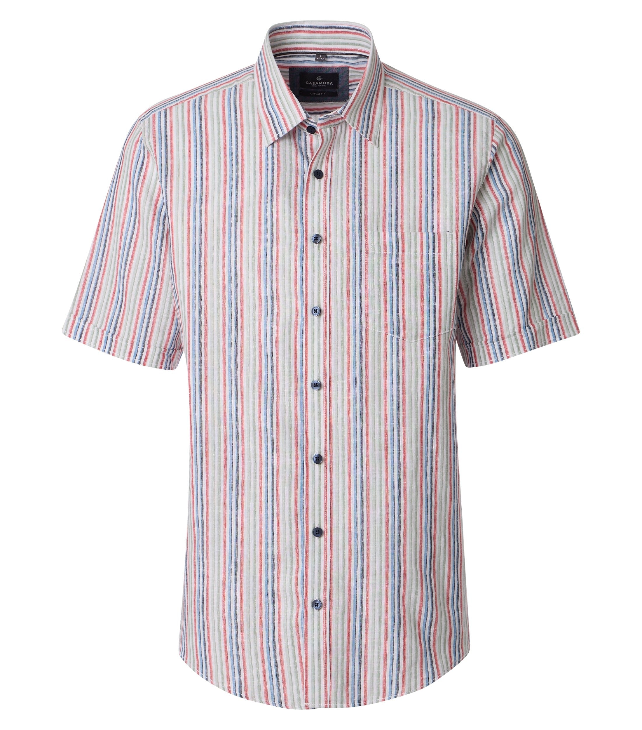 Casa Moda Herren Hemden kurz  Gruen