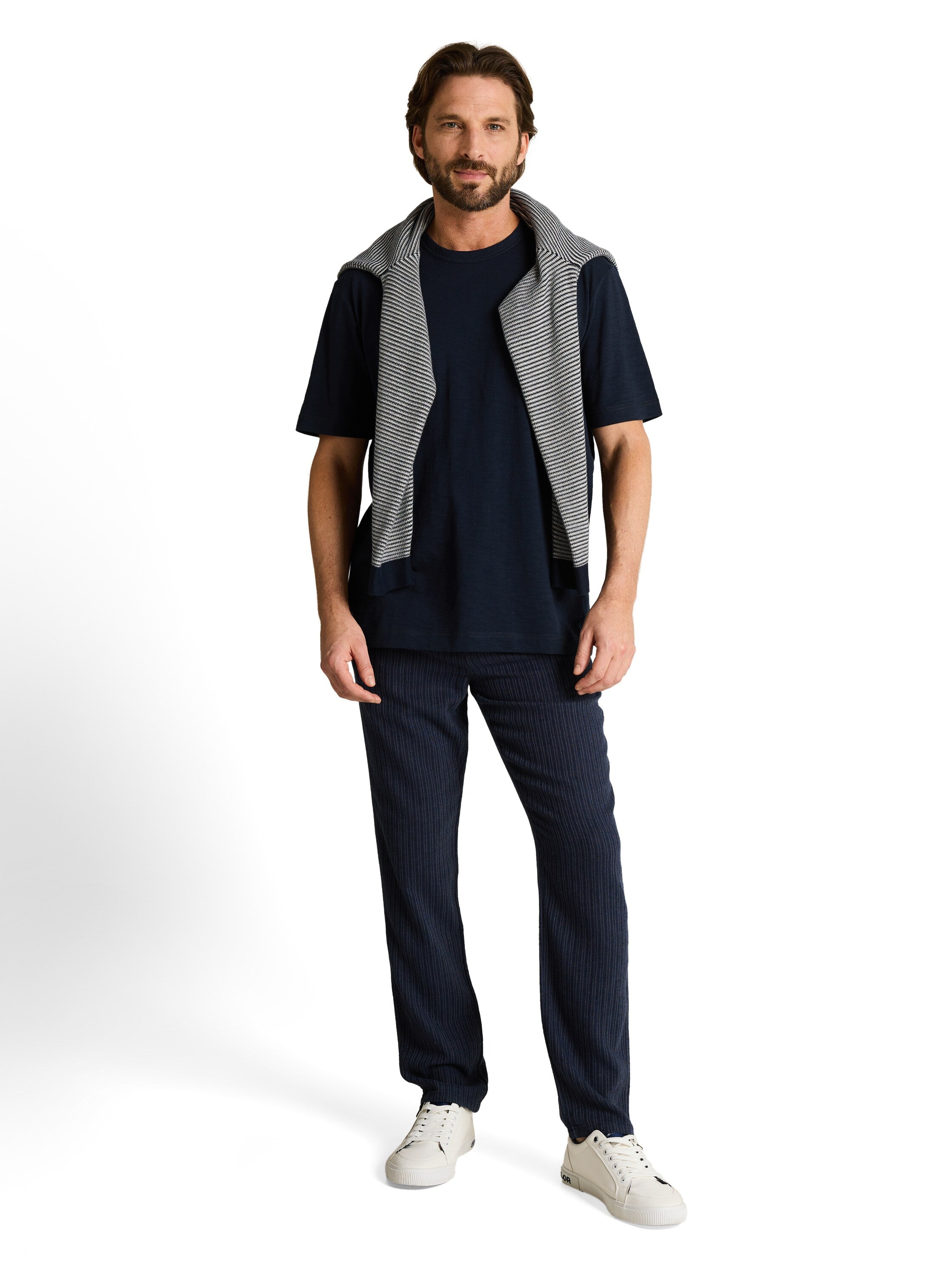 Tom Tailor Herren T-Shirts kurz Sky Captain Blu