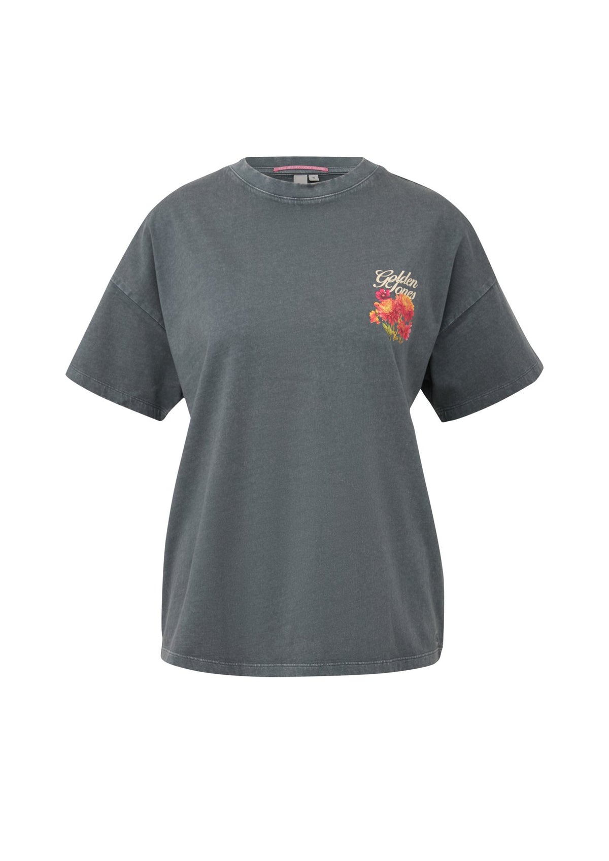 QS by S.Oliver Damen T-Shirts D Grey/Black