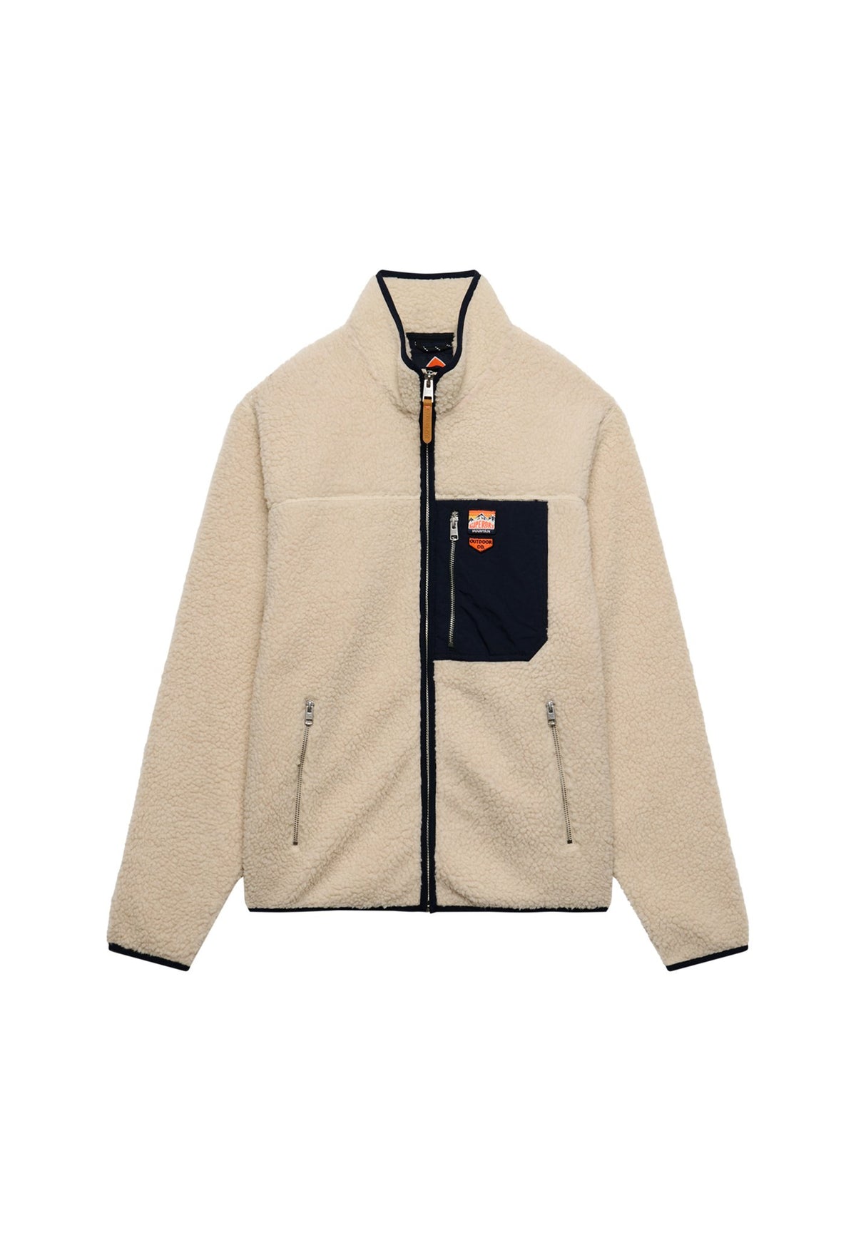 Superdry Herren Sweatjacken Mn Oatmeal/Oli