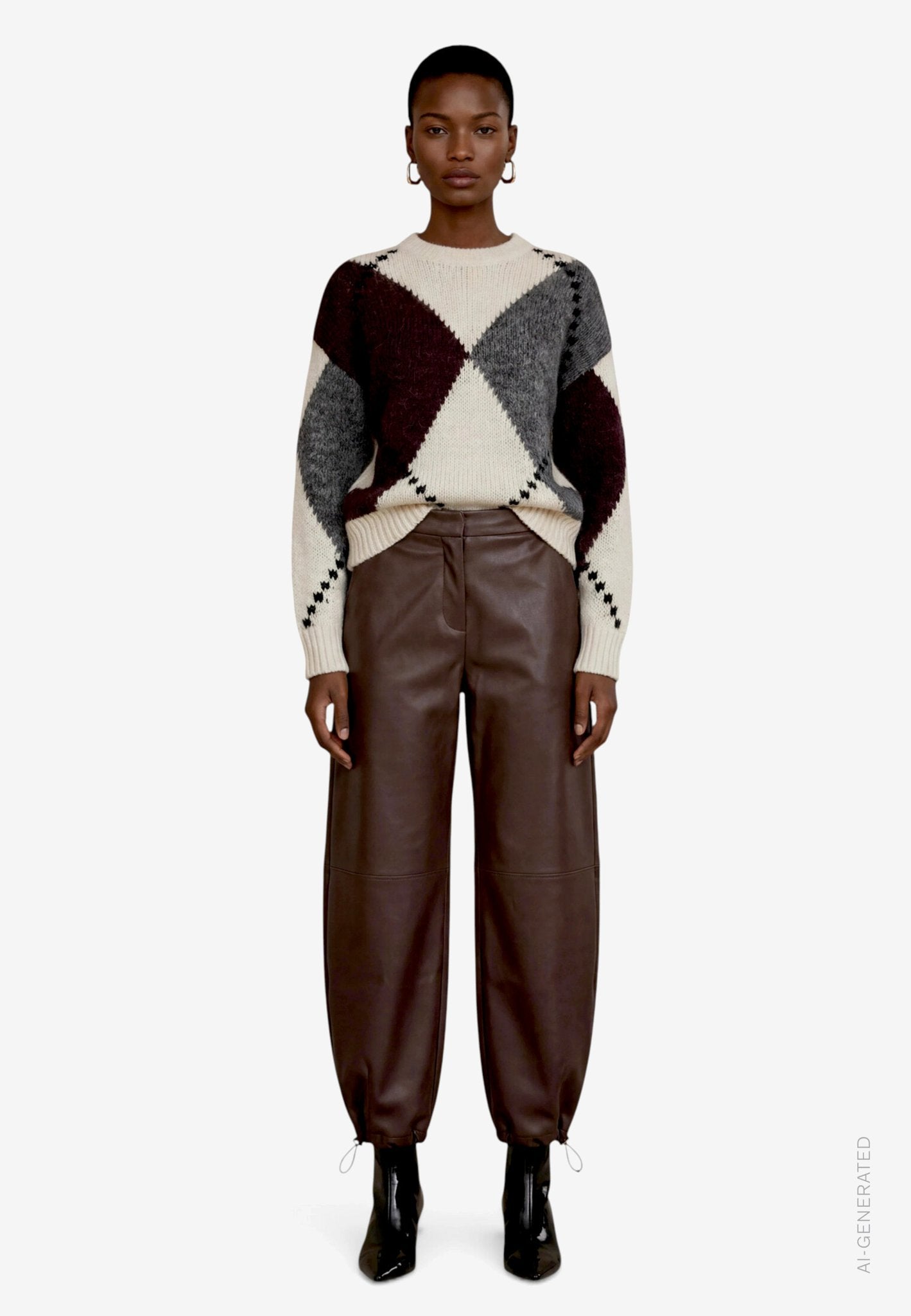 Zero Damen Pullover Patch Cream/Bro