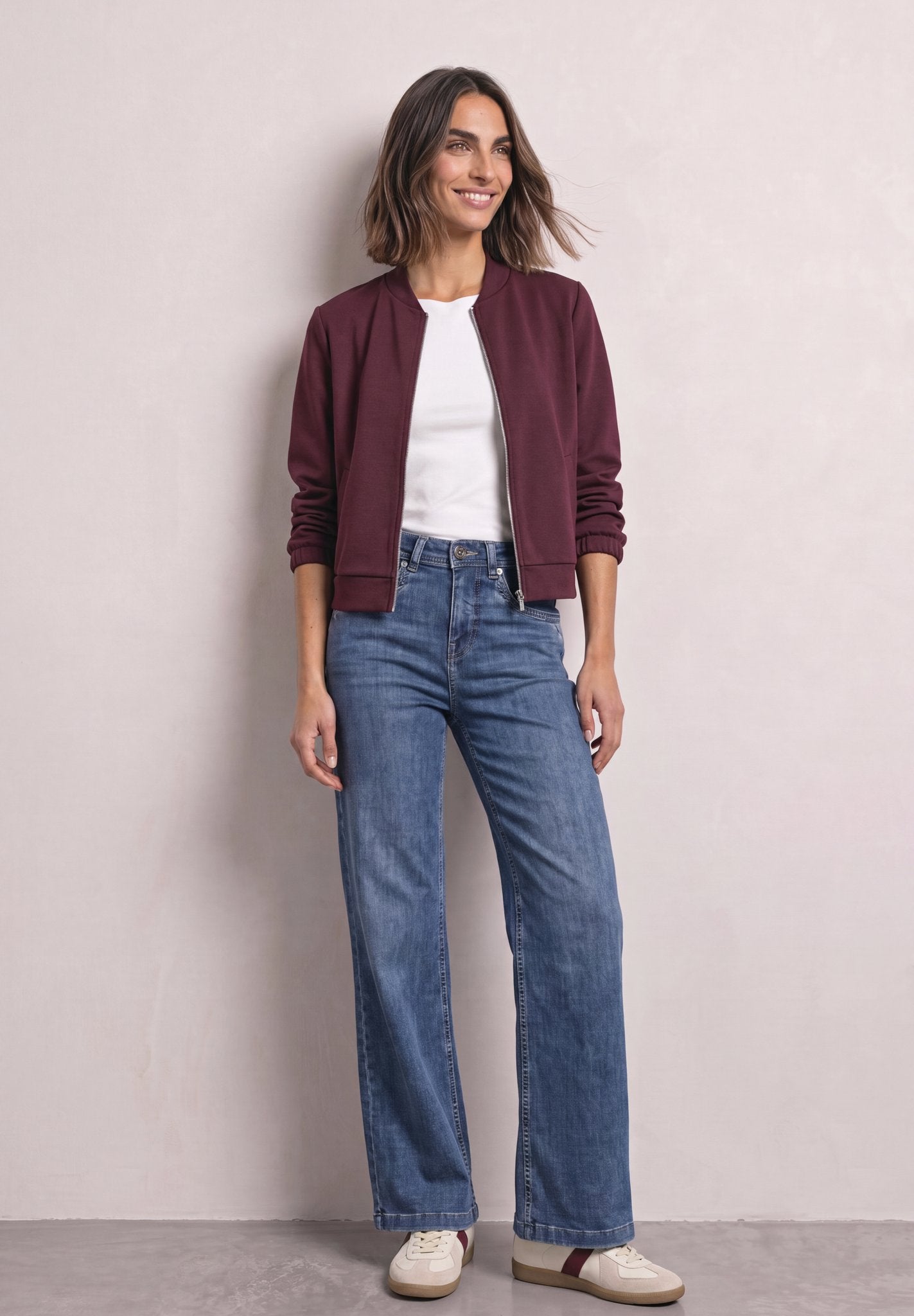 Street One Damen Hosen  Medium Bl