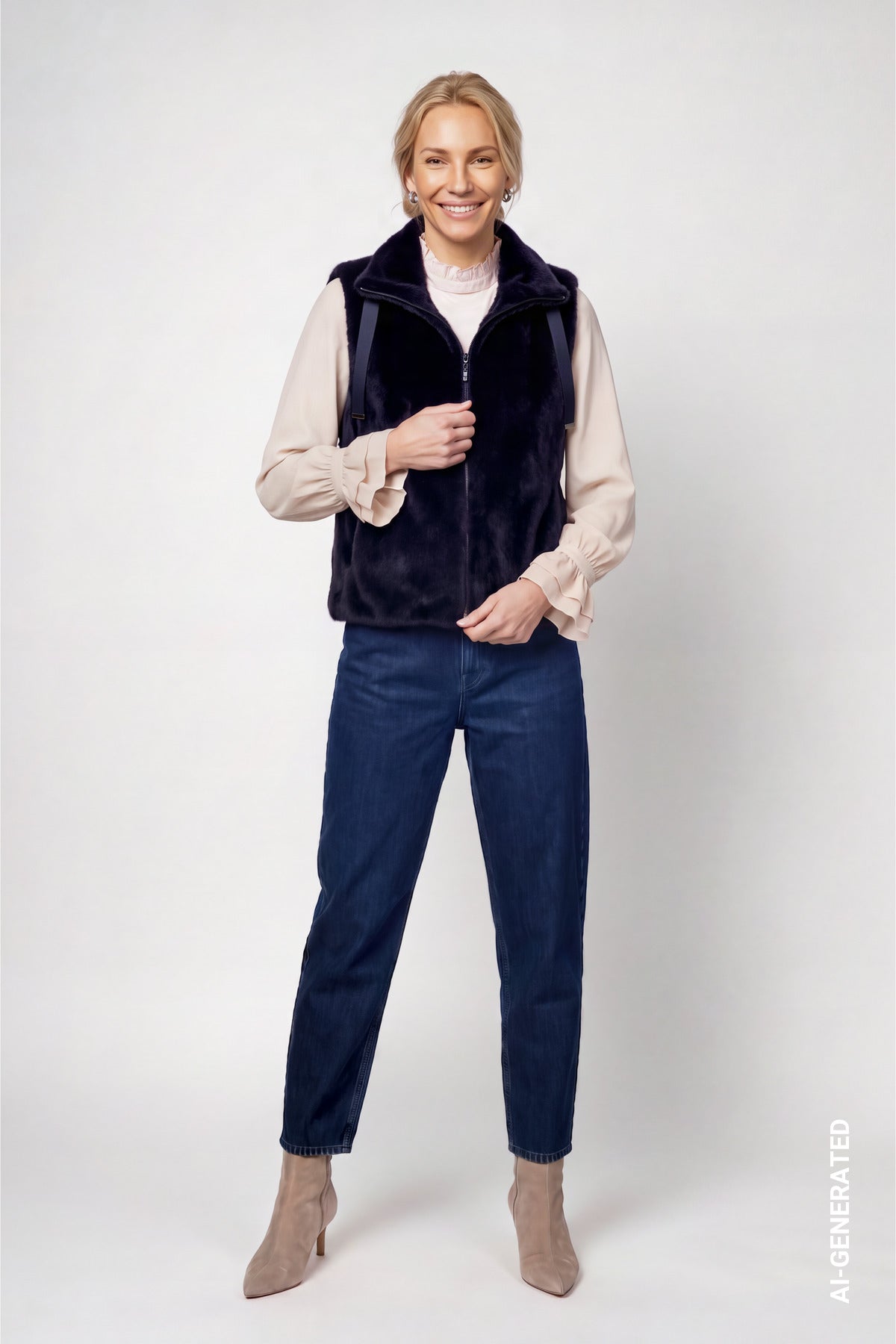 Monari Damen Outdoorwesten Dark Blue