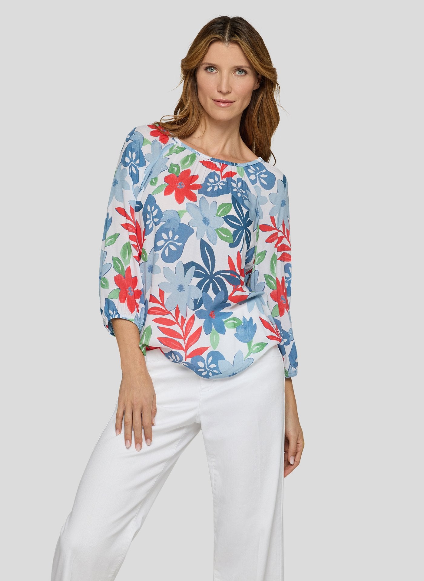 Rabe Damen Blusen Himmelblau