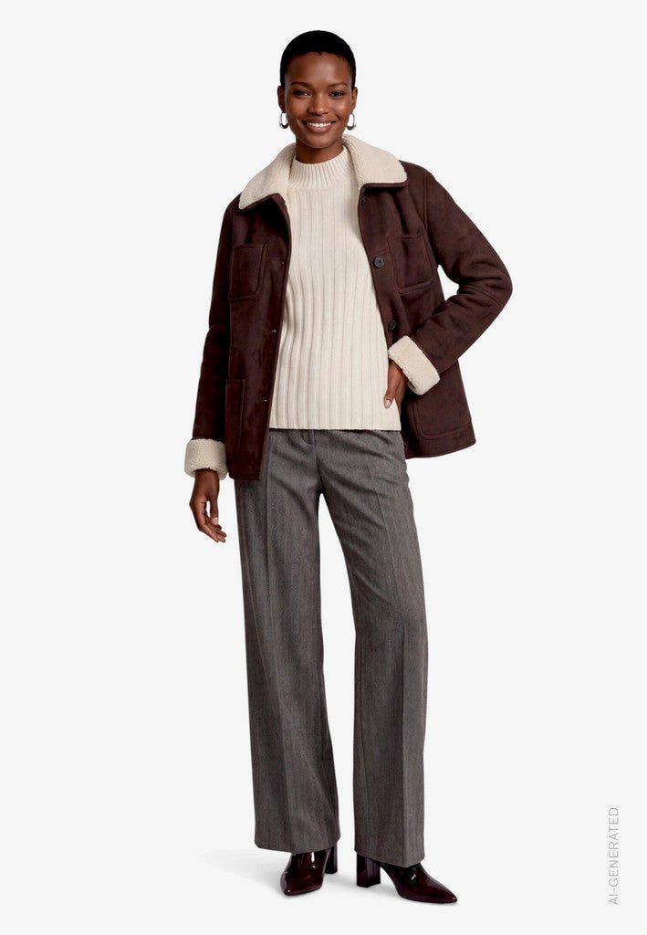 Zero Damen Jacken Patch Brown/Bei