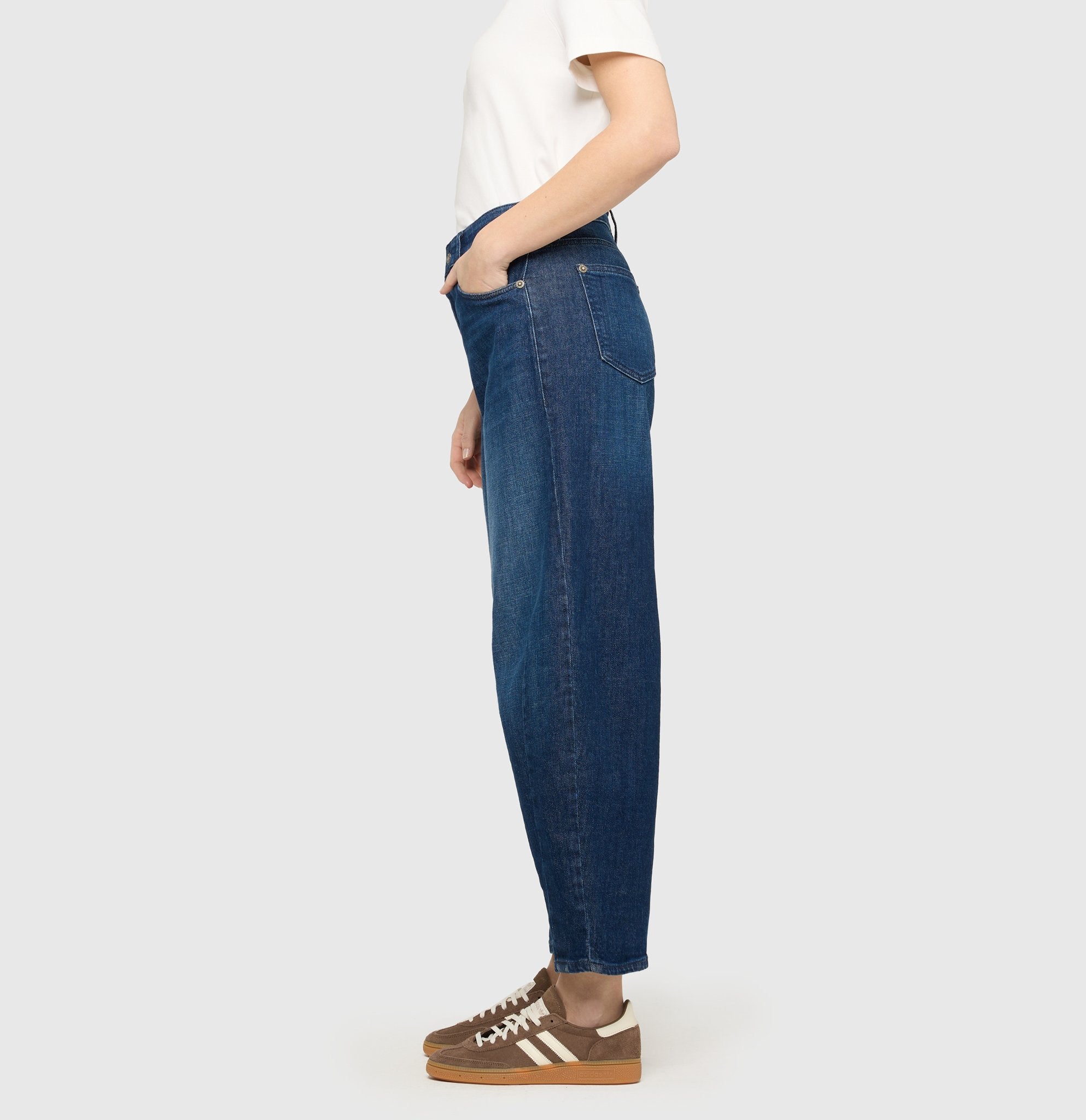 Mac Damen Jeans Blue Mended Was