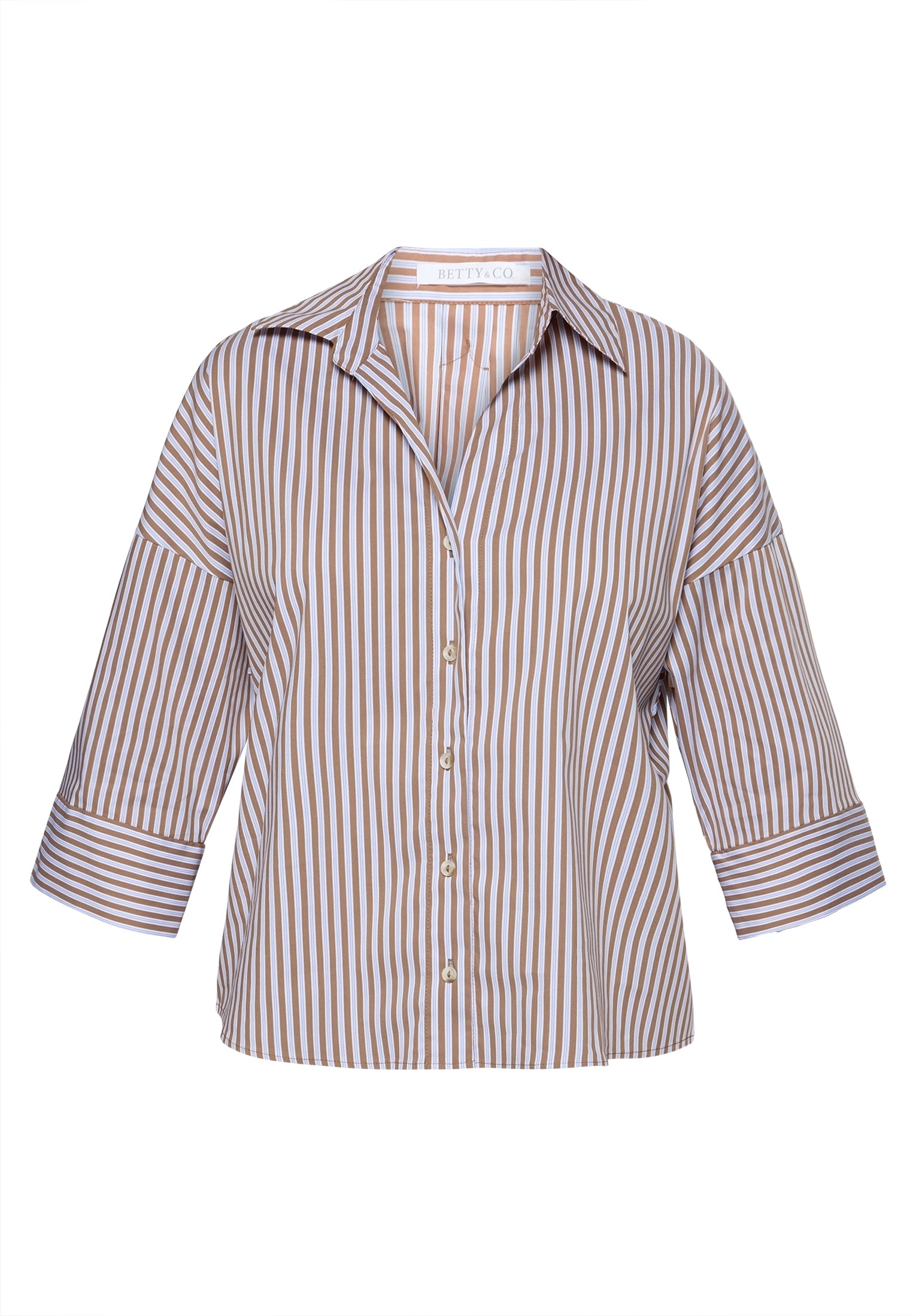 Betty & Co Damen Blusen Brown/Blue