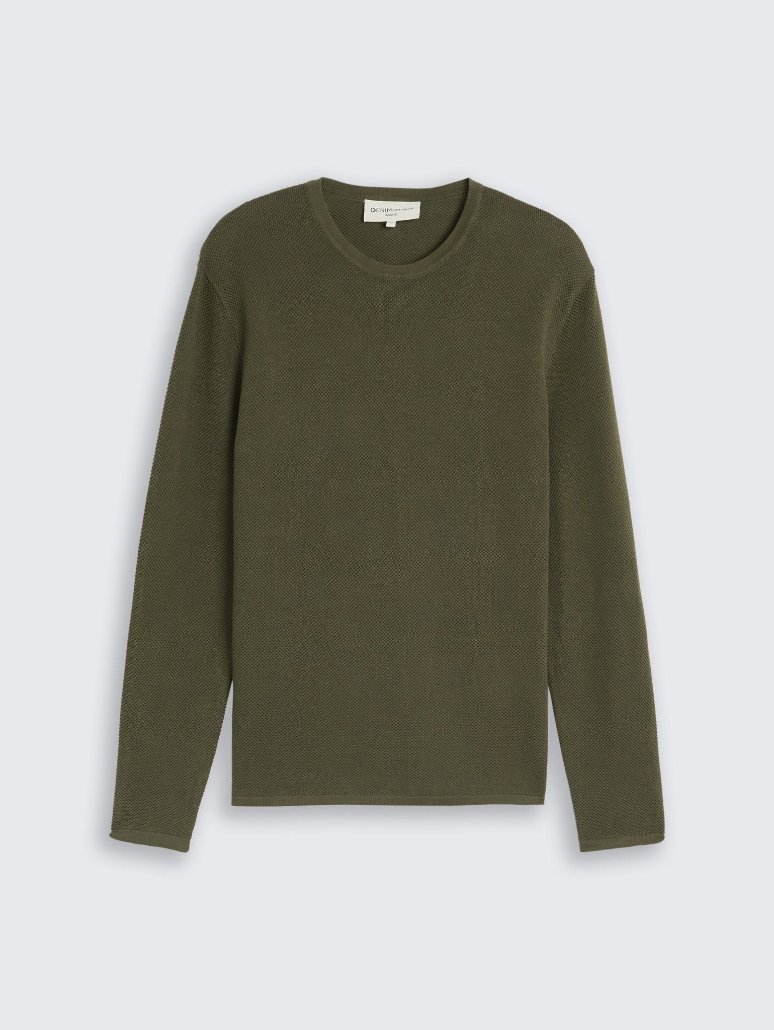 Tom Tailor denim Herren Pullover Urban Olive Gre