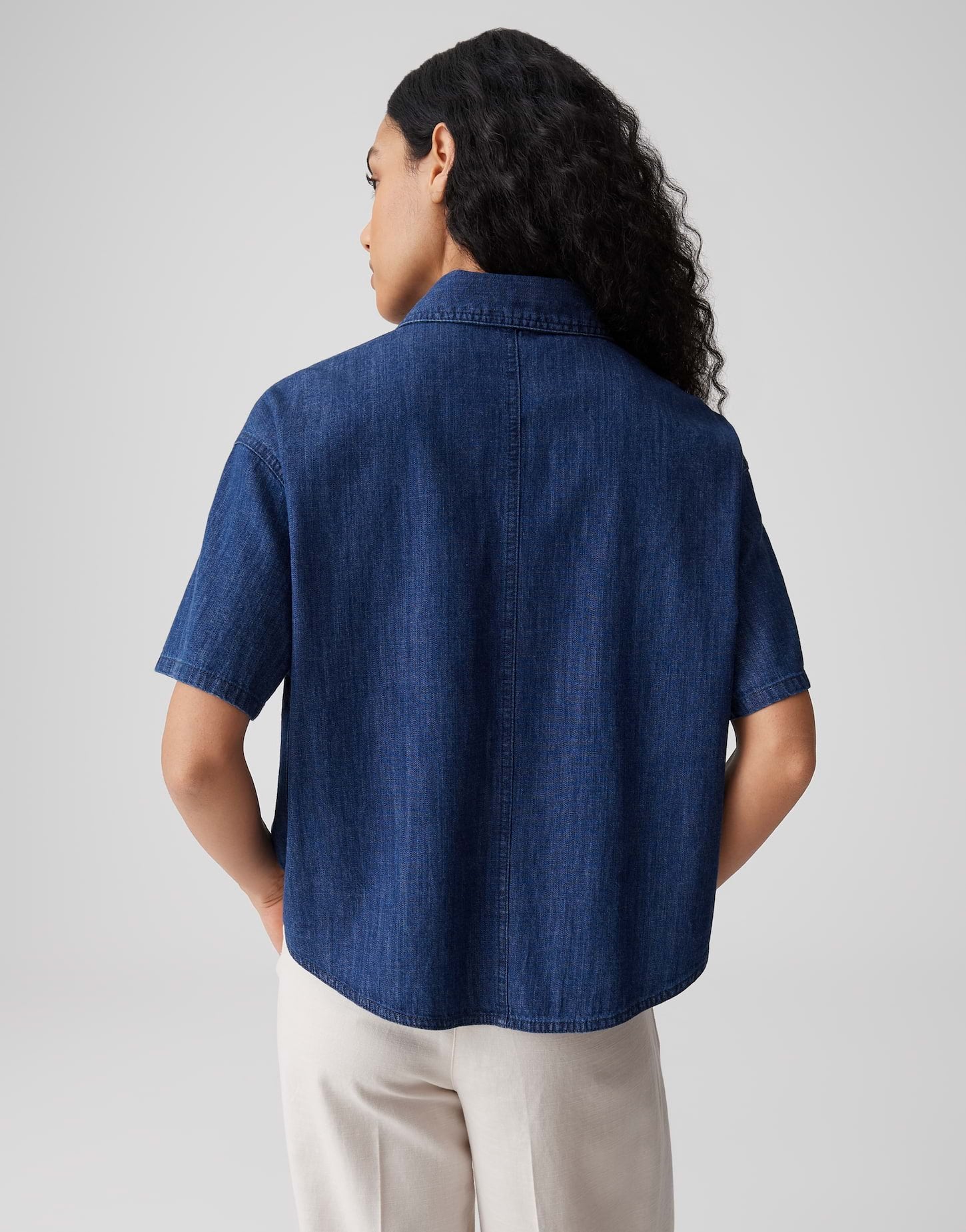 Opus Damen Blusen Mid Aegean Blue
