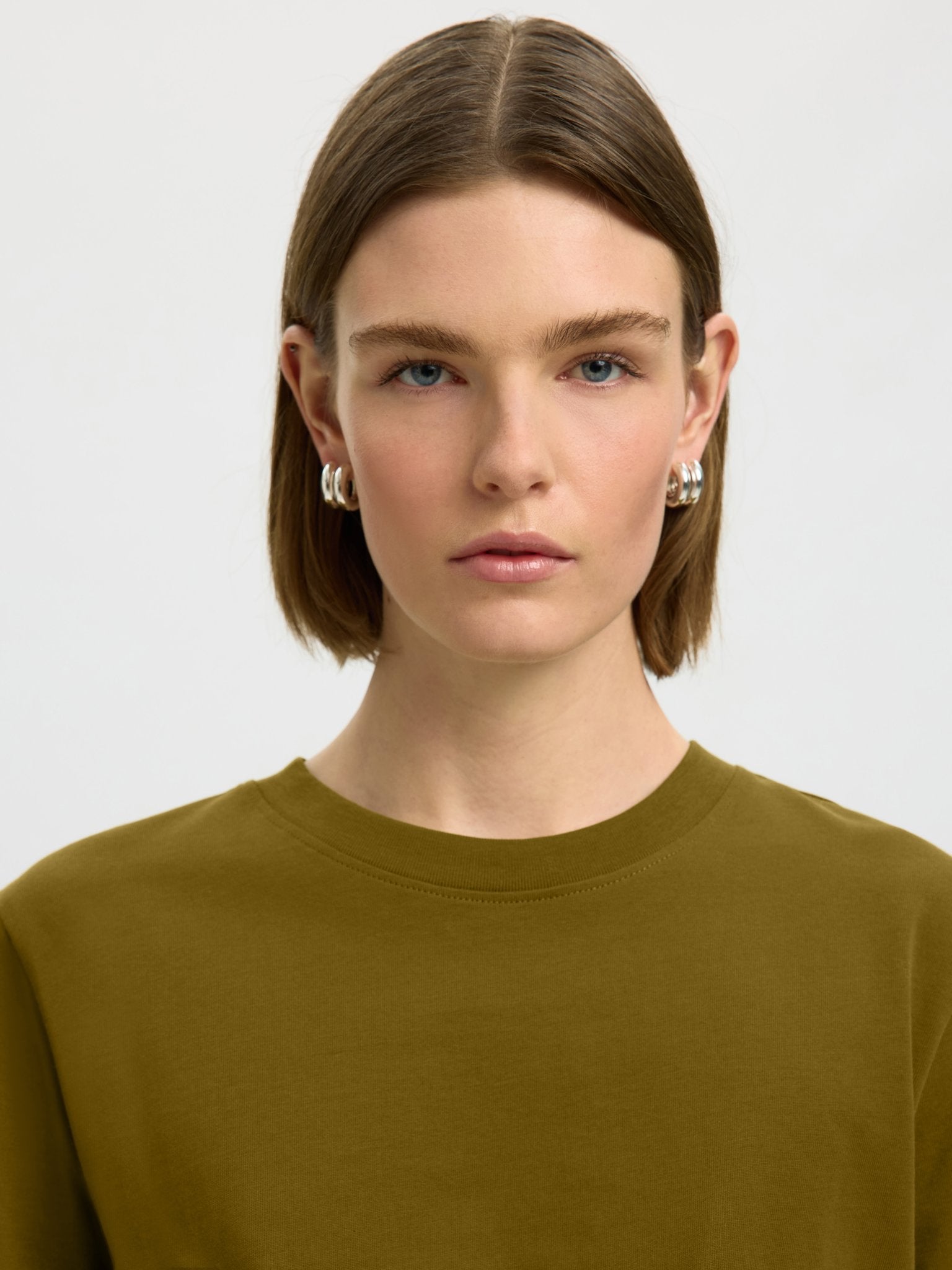 Selected Femme Damen T-Shirts Fir Green