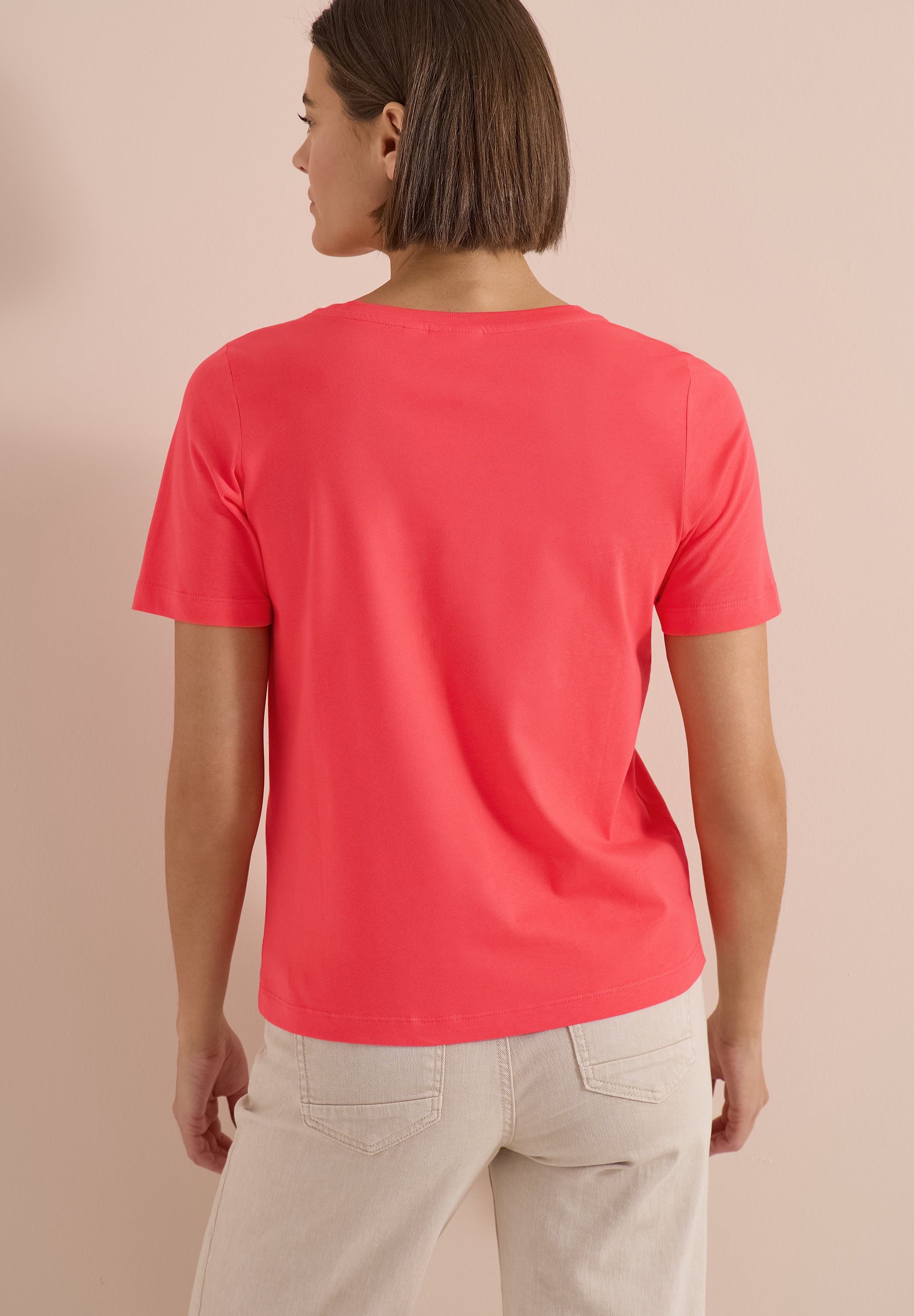 Cecil Damen T-Shirts Coral