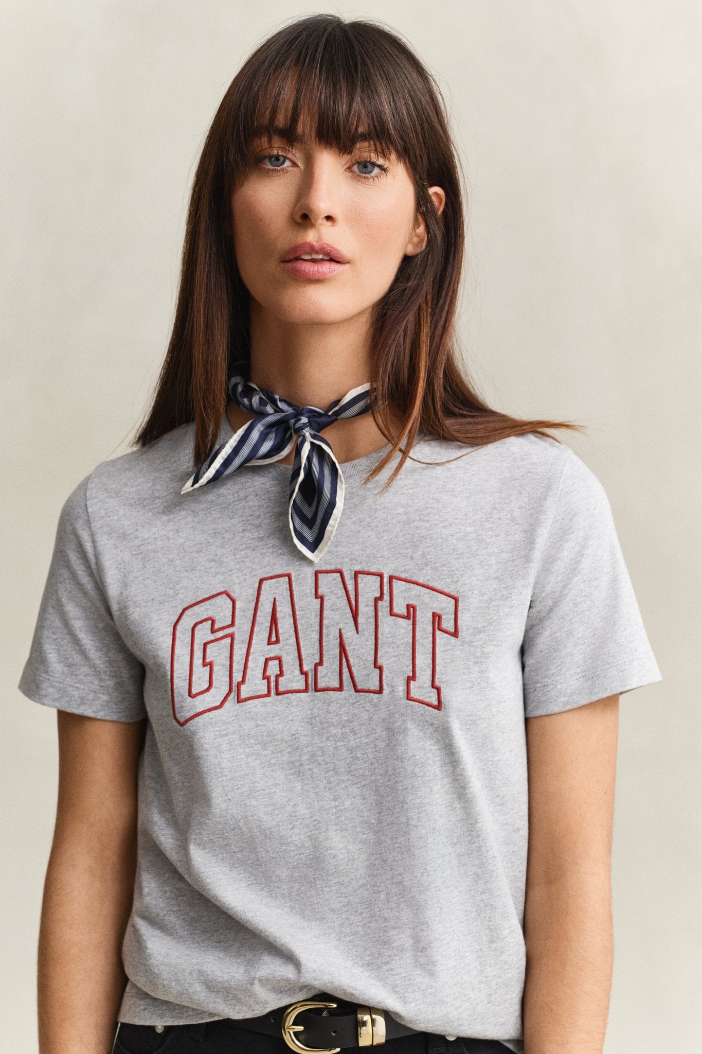 Gant Damen T-Shirts  Light Grey M