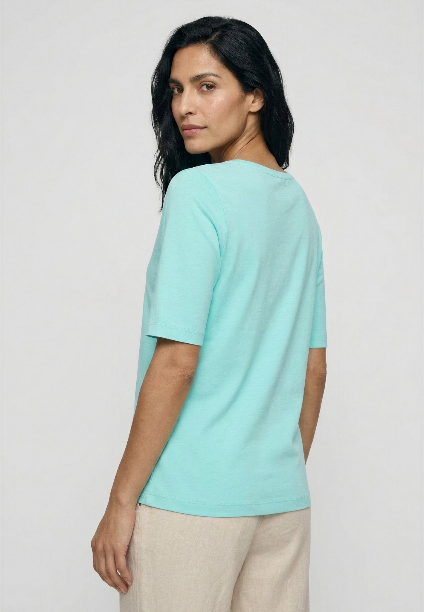 Olsen Damen T-Shirts  Pool Blue