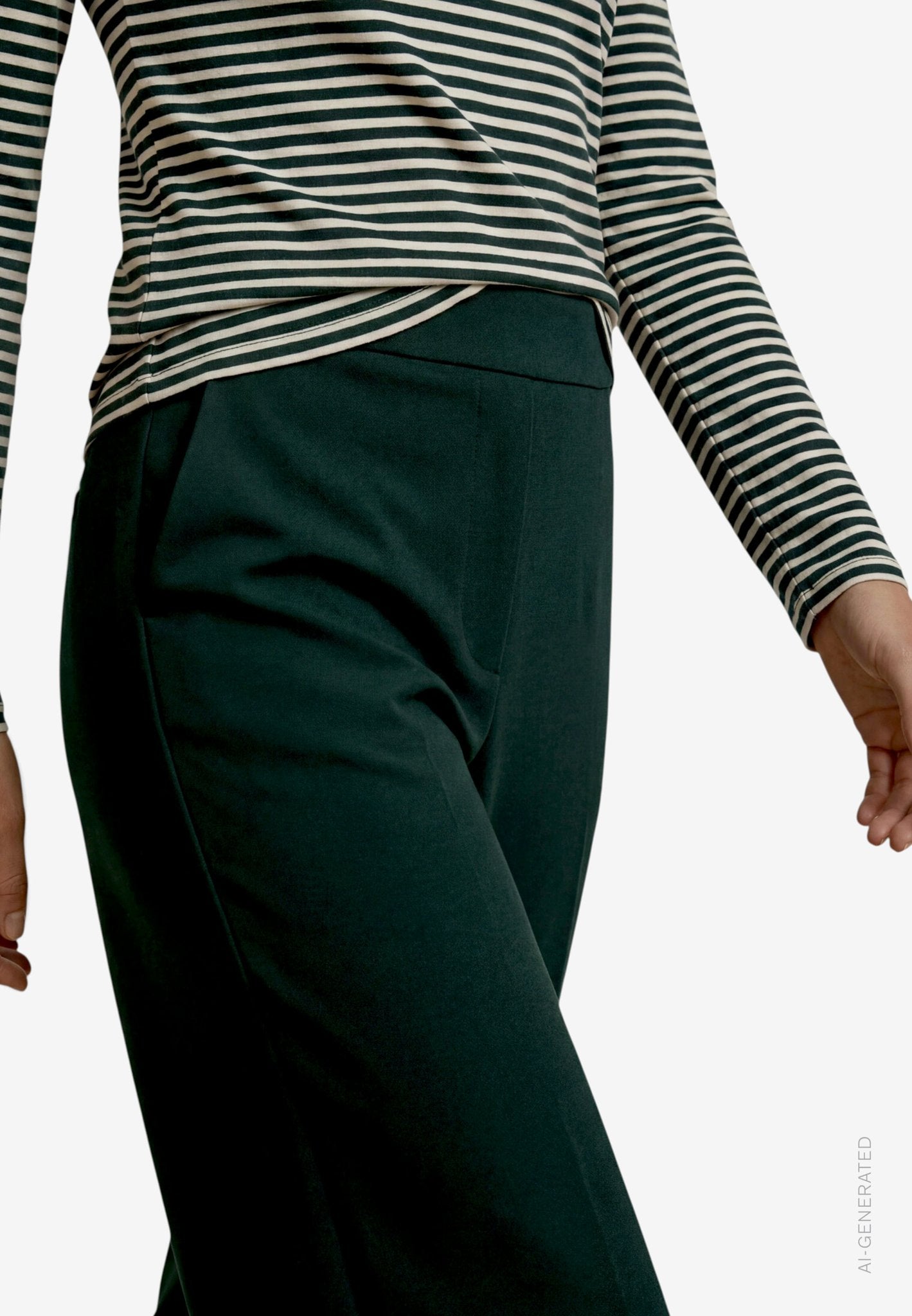 Zero Damen Hosen Green Forest