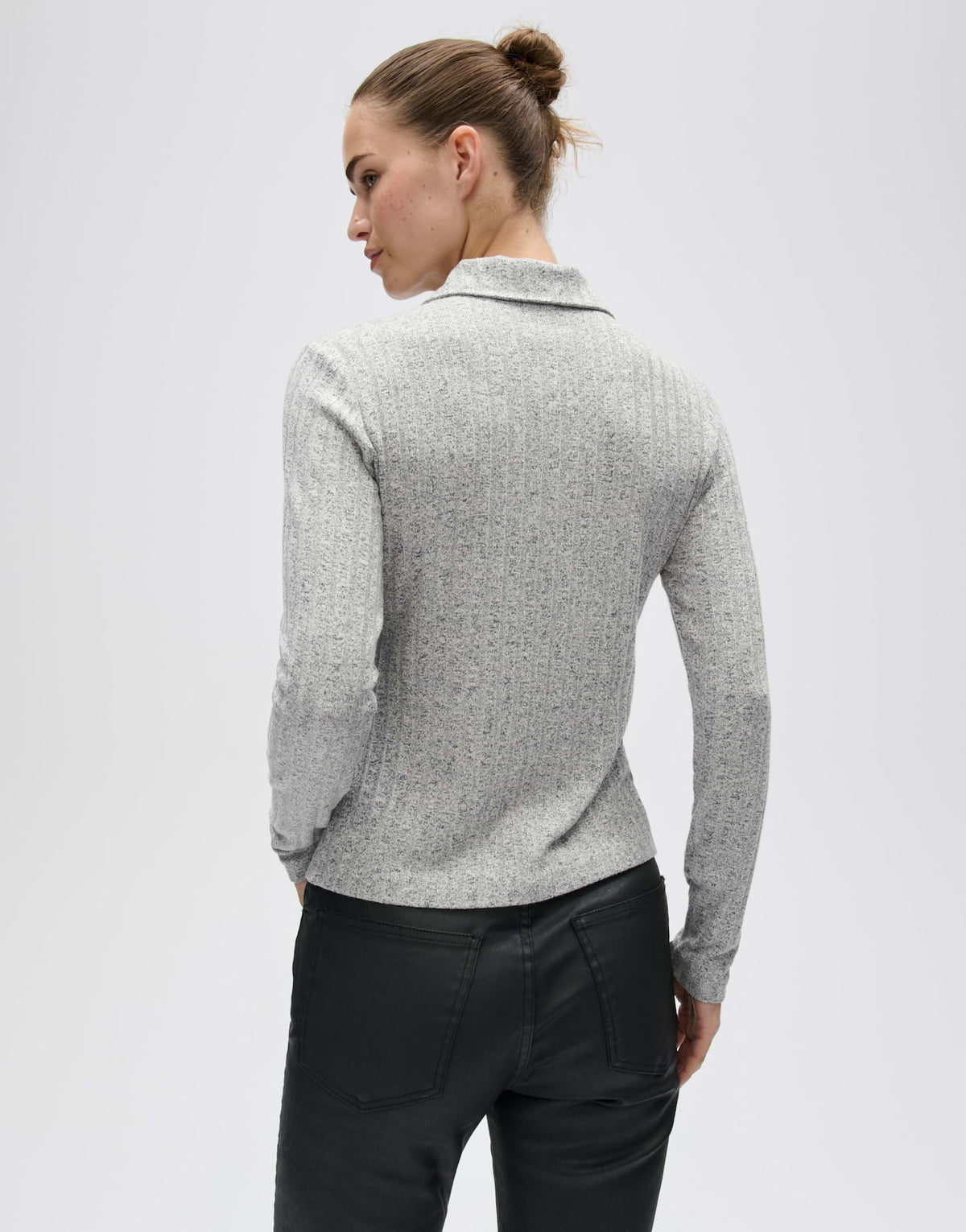 Opus Damen T-Shirts Hazy Fog Melang