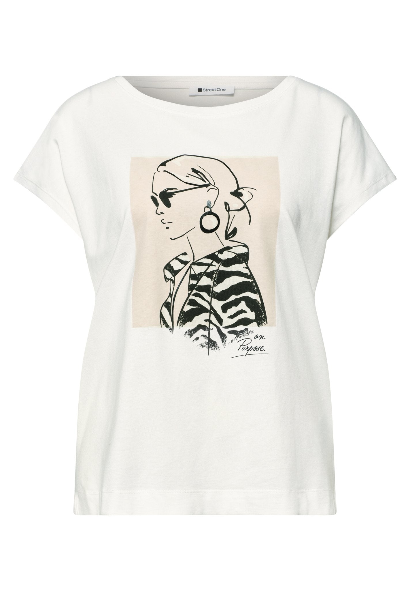 Street One Damen T-Shirts  Off White
