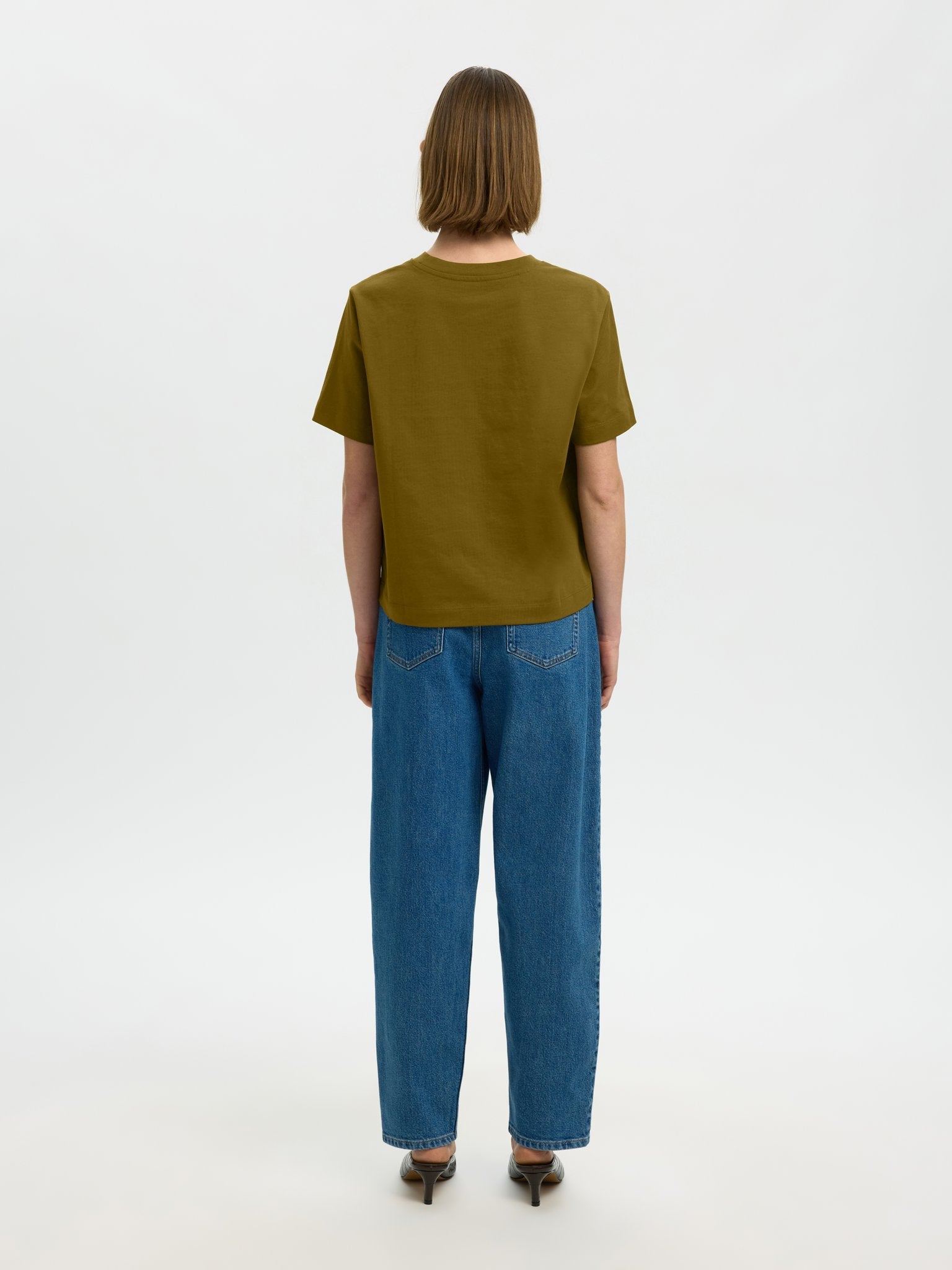 Selected Femme Damen T-Shirts Fir Green