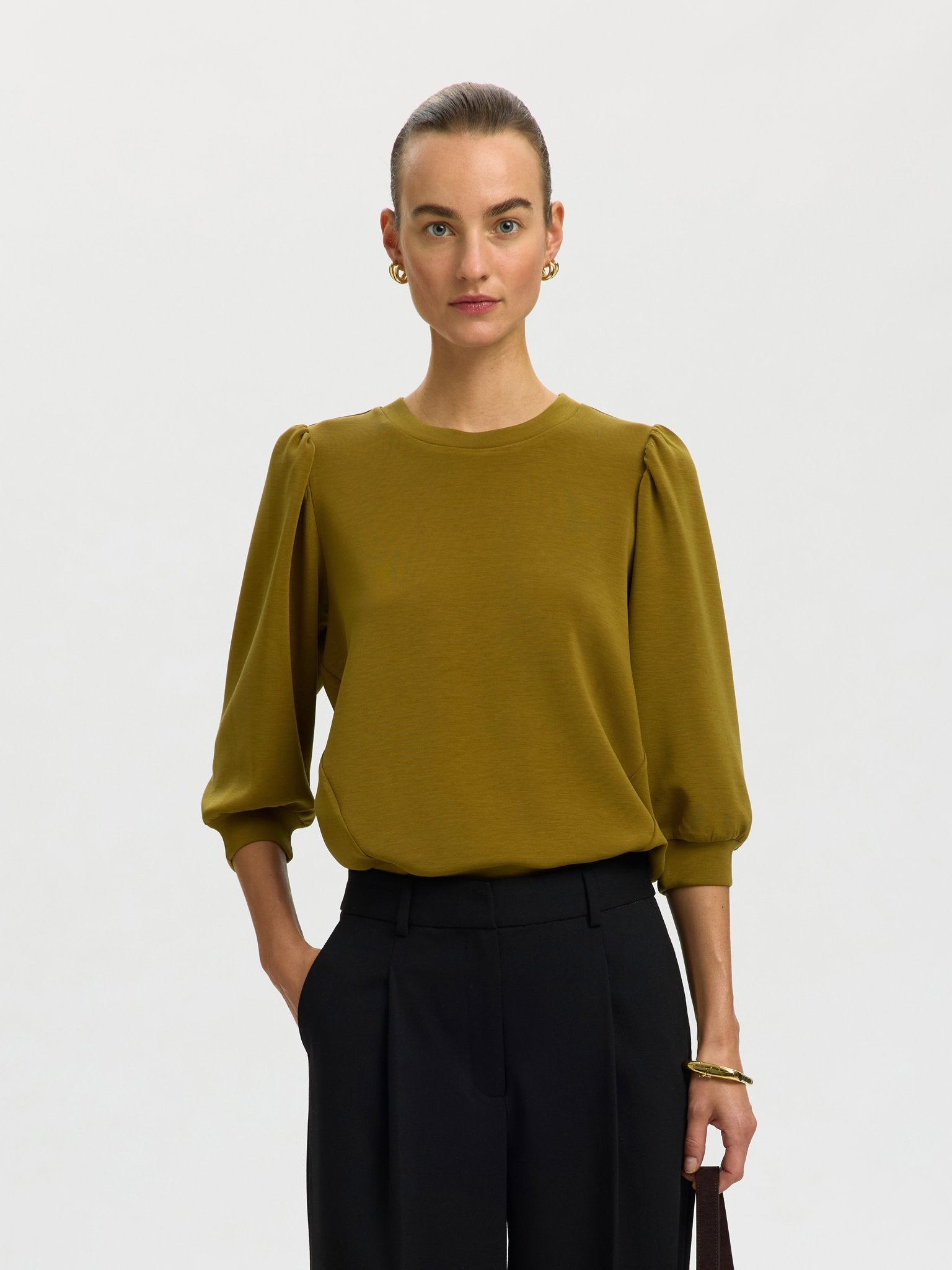 Selected Femme Damen Blusen Fir Green
