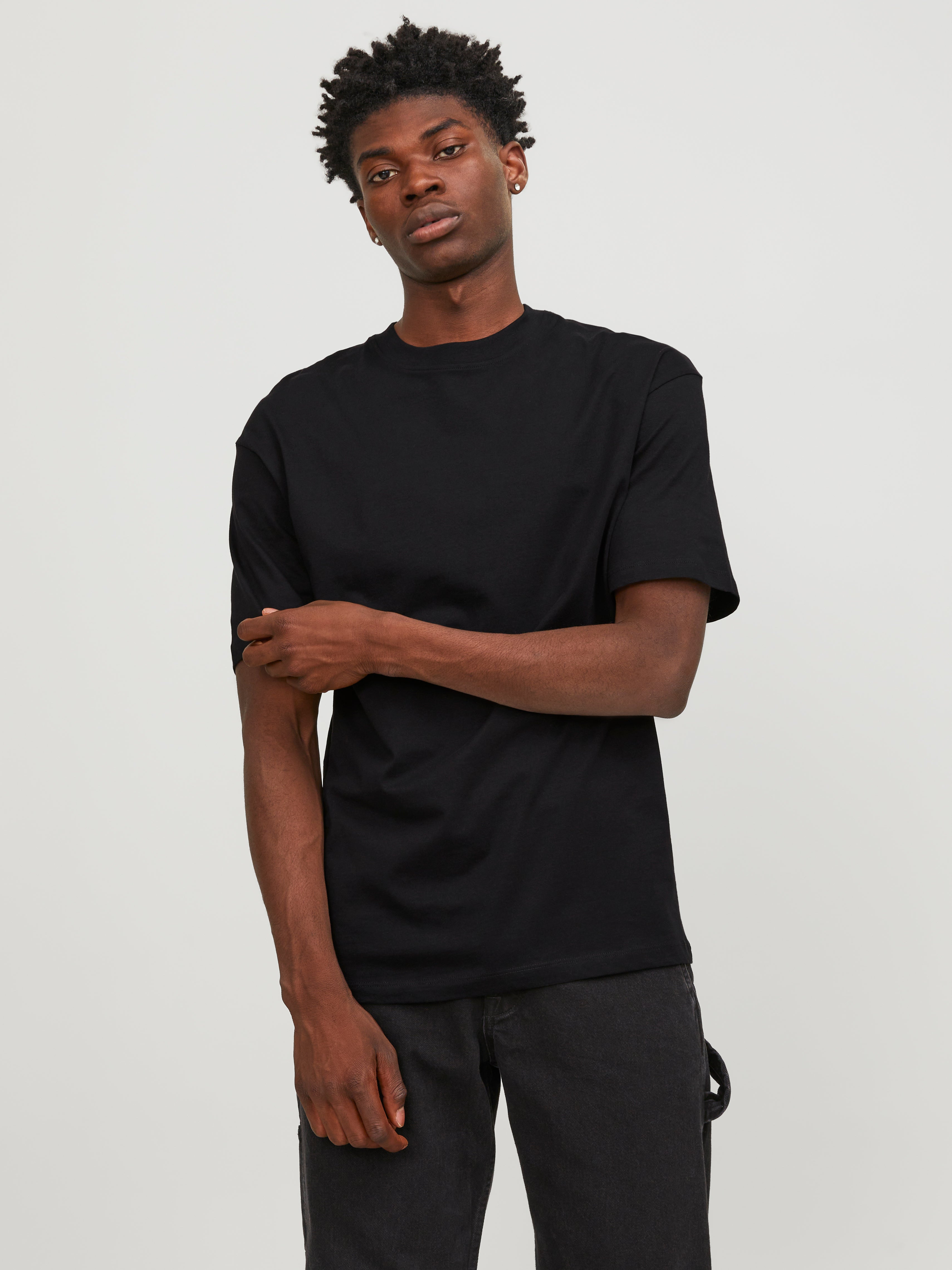 Jack & Jones Herren T-Shirts kurz Black