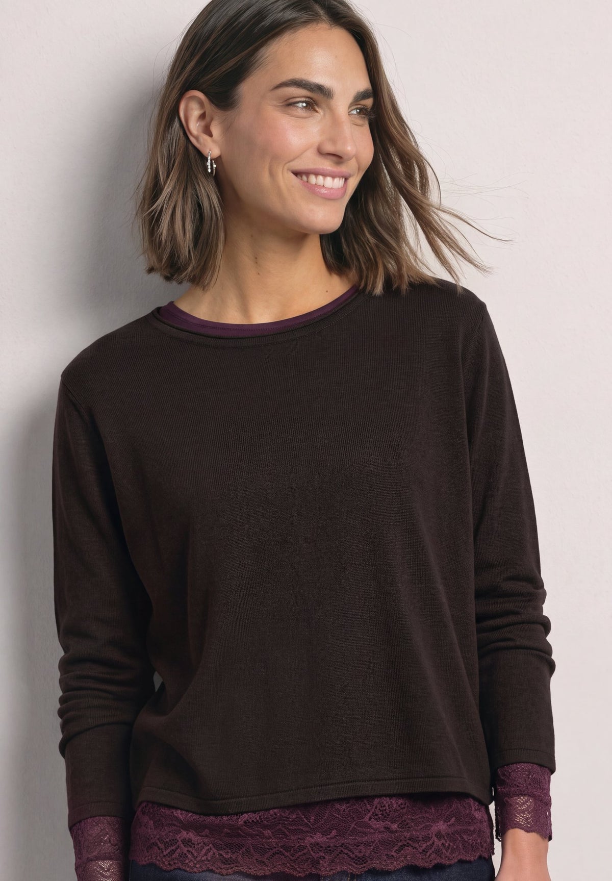 Street One Damen T-Shirts  Berry Plu
