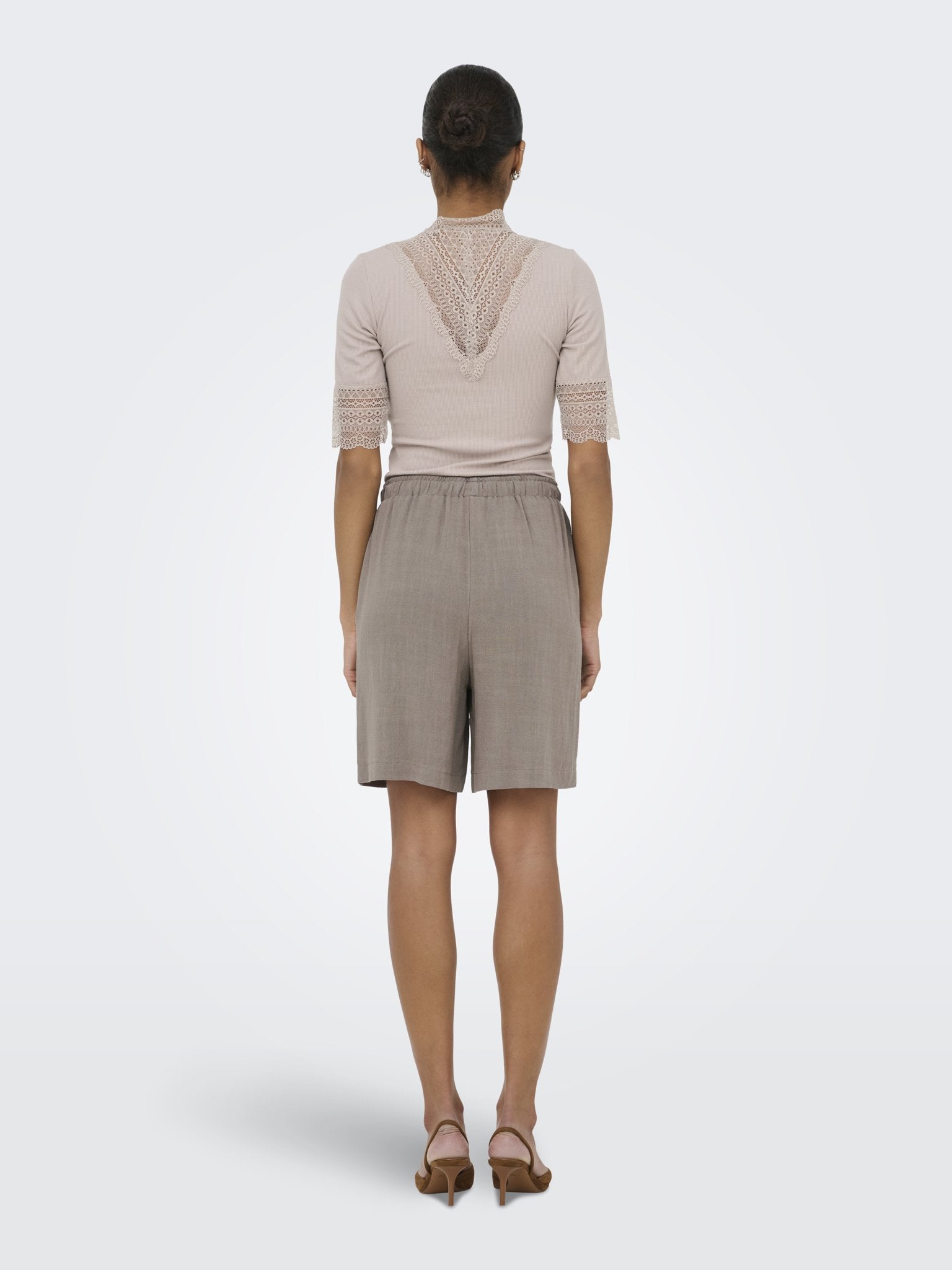 only Damen Shorts Walnut