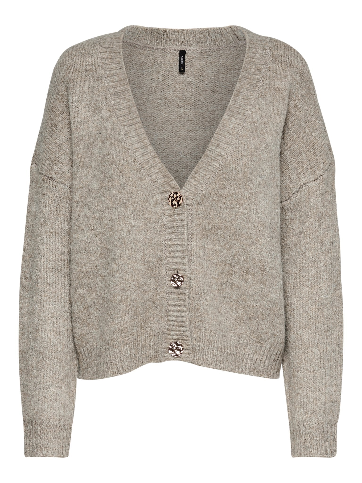 only Damen Strickjacken Woodsmoke/W. Me