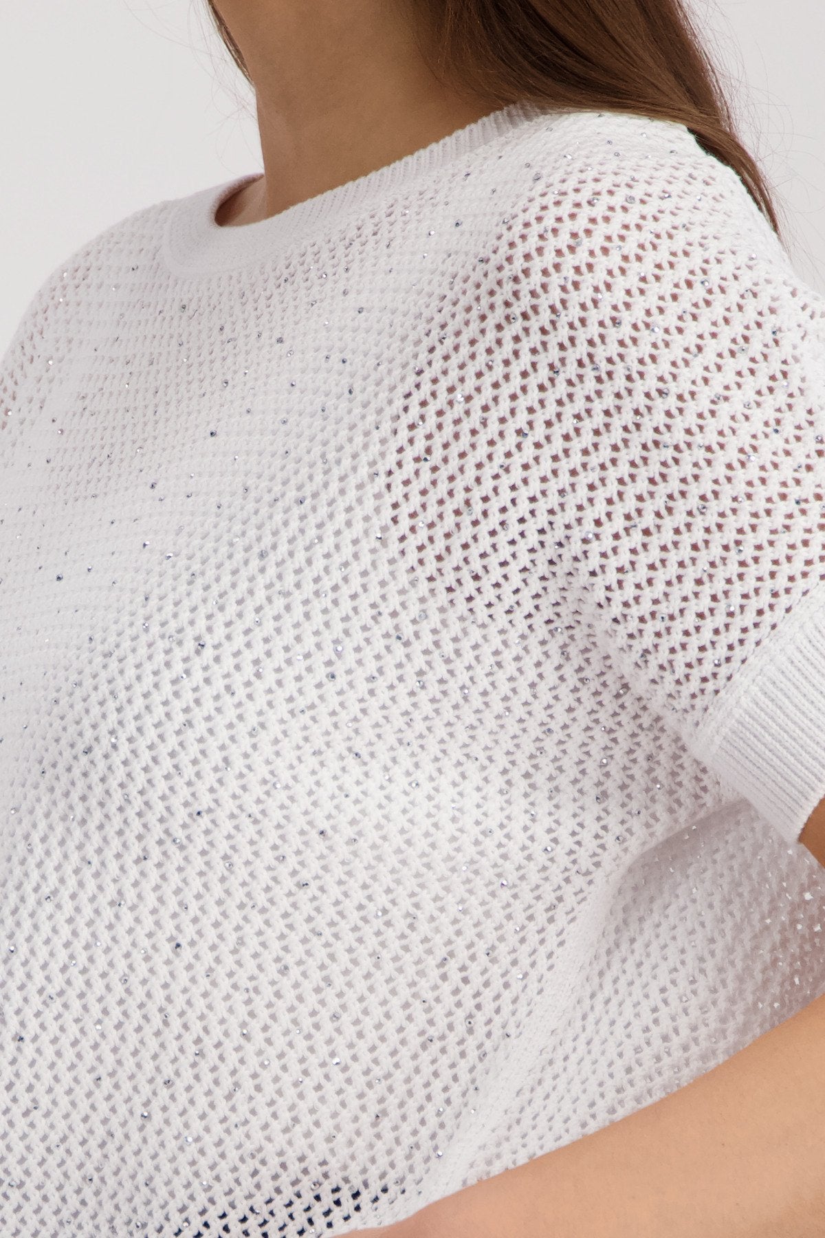 Monari Damen Pullover  Cream