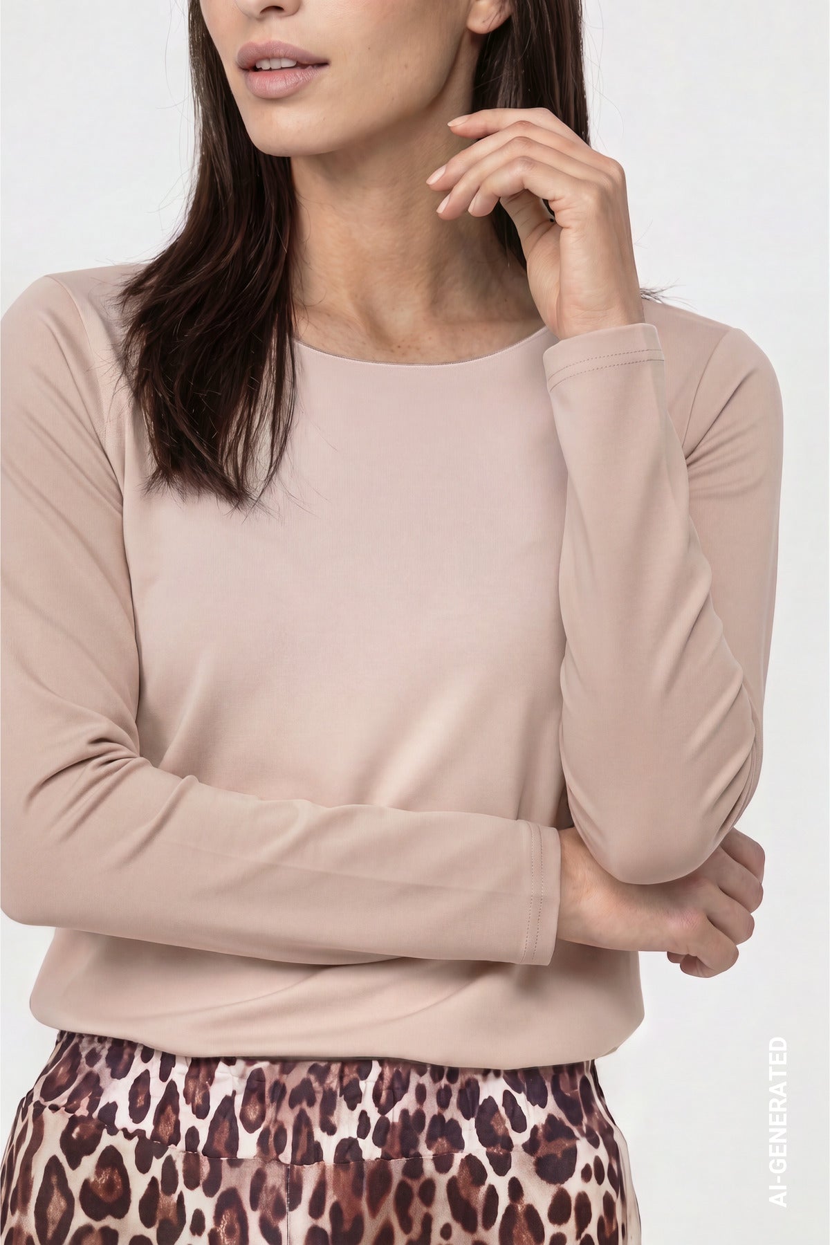 Monari Damen T-Shirts Cappuccino