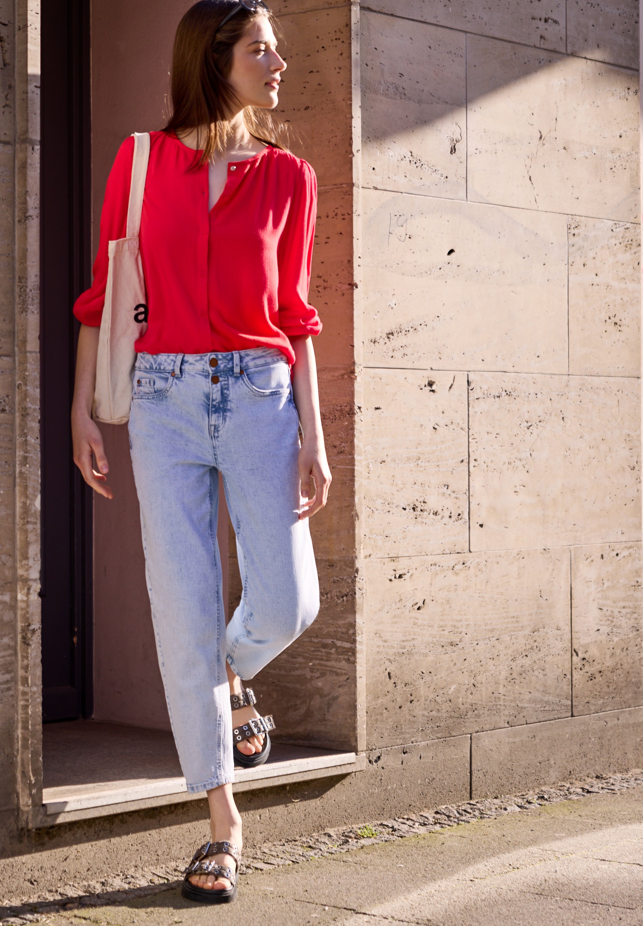 Street One Studio Damen Blusen Chili Red