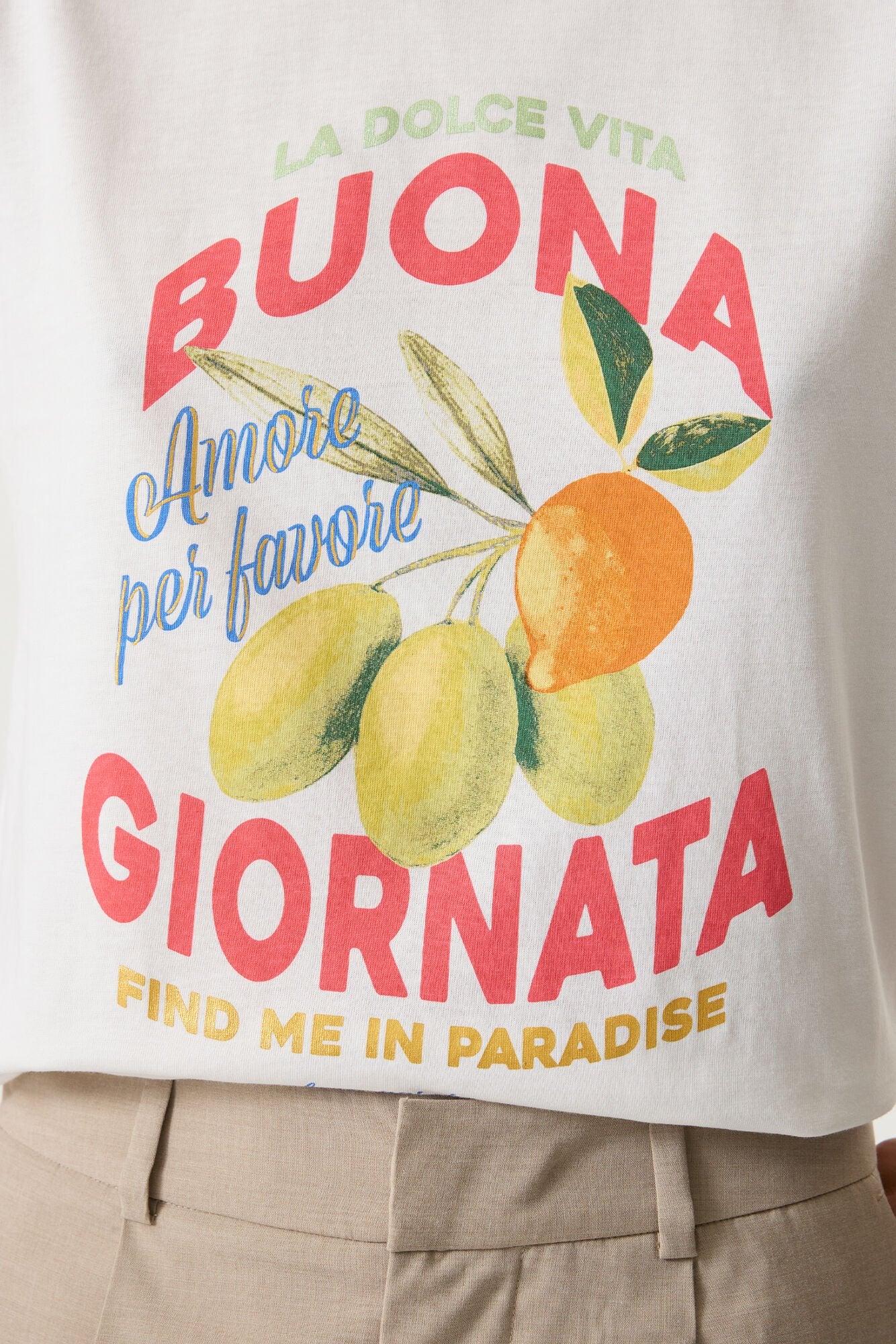 Garcia Damen T-Shirts Off White