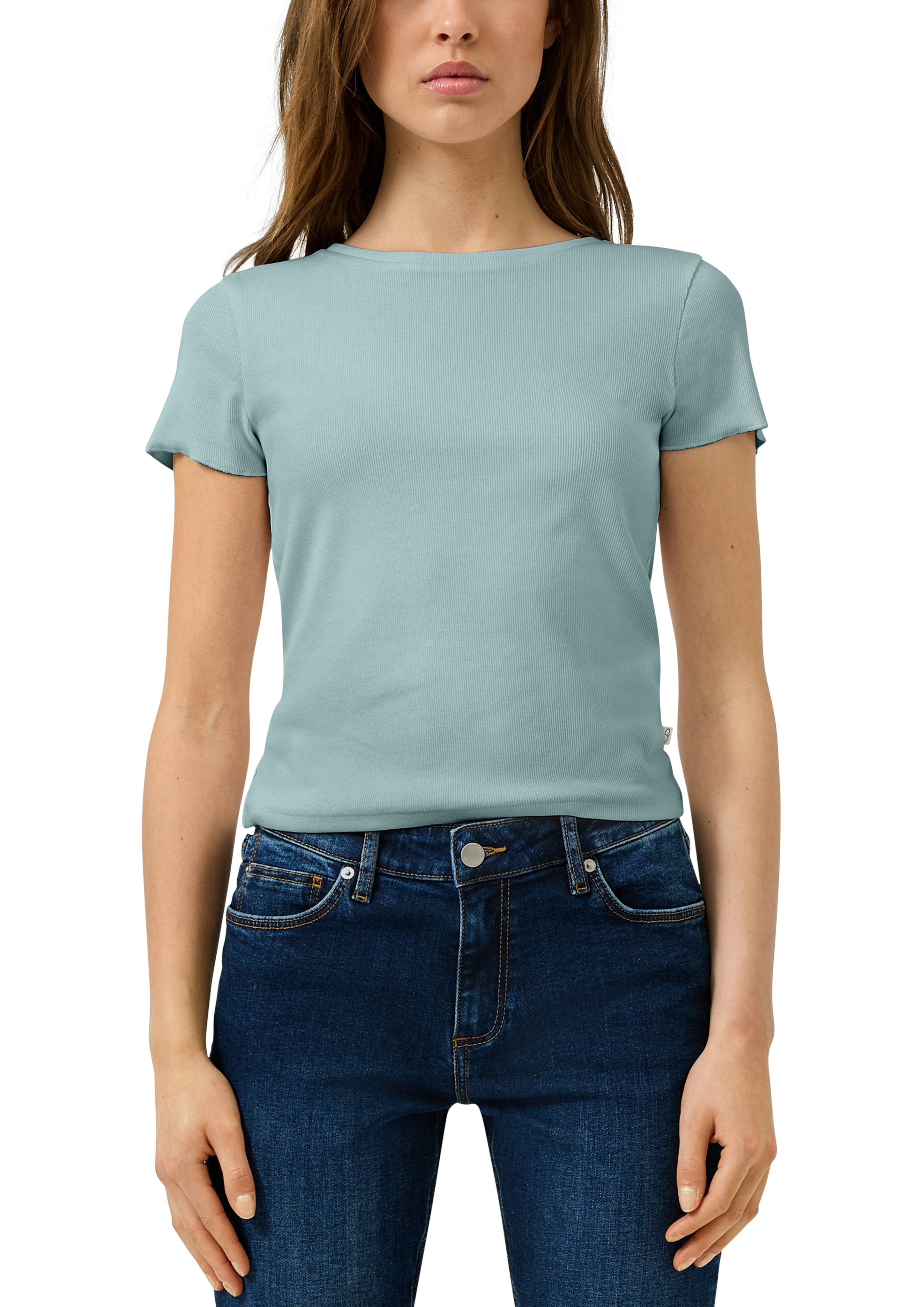 QS by S.Oliver Damen T-Shirts Blue Green