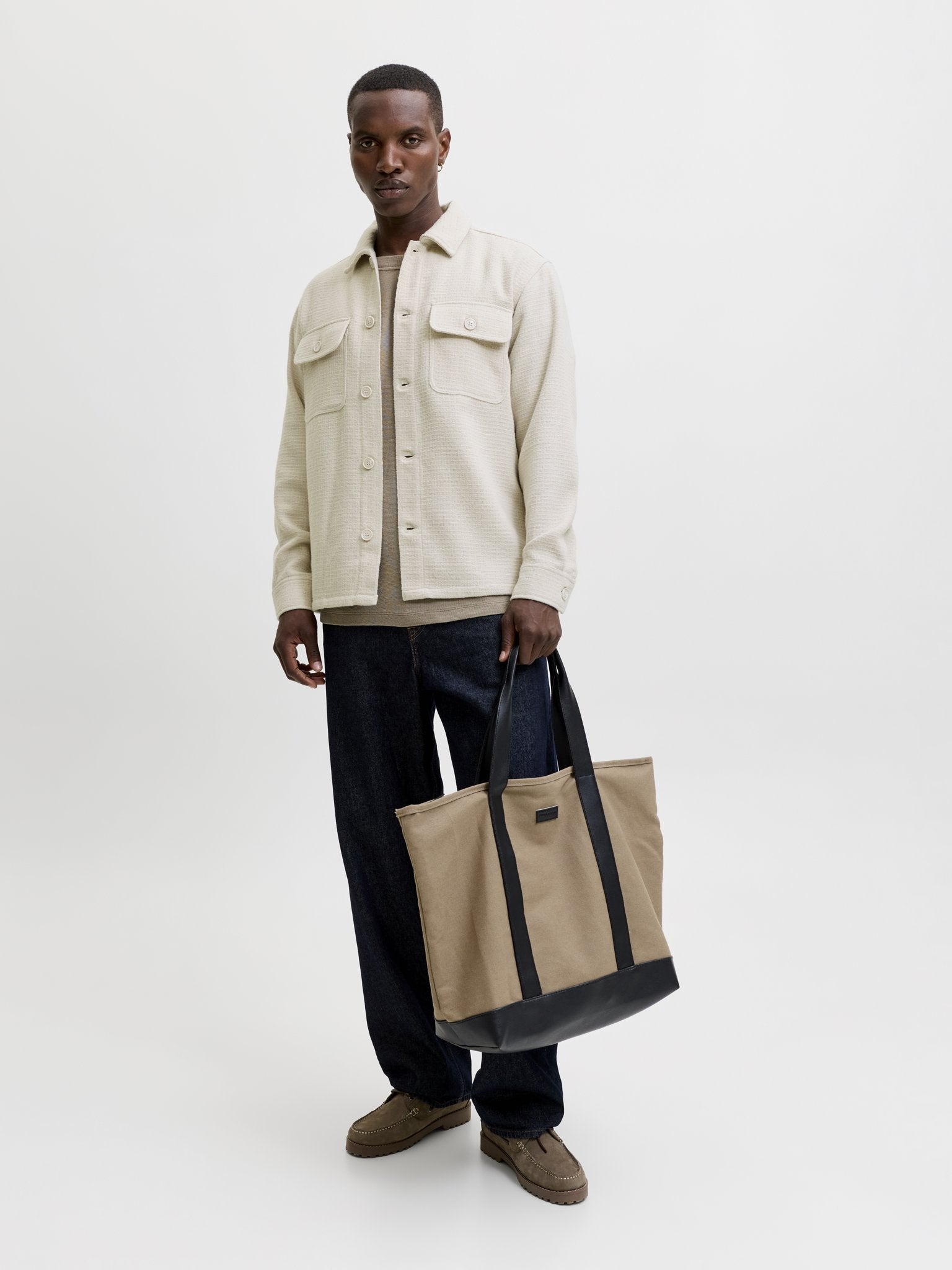 Jack & Jones Herren Hemden lang Moonbeam