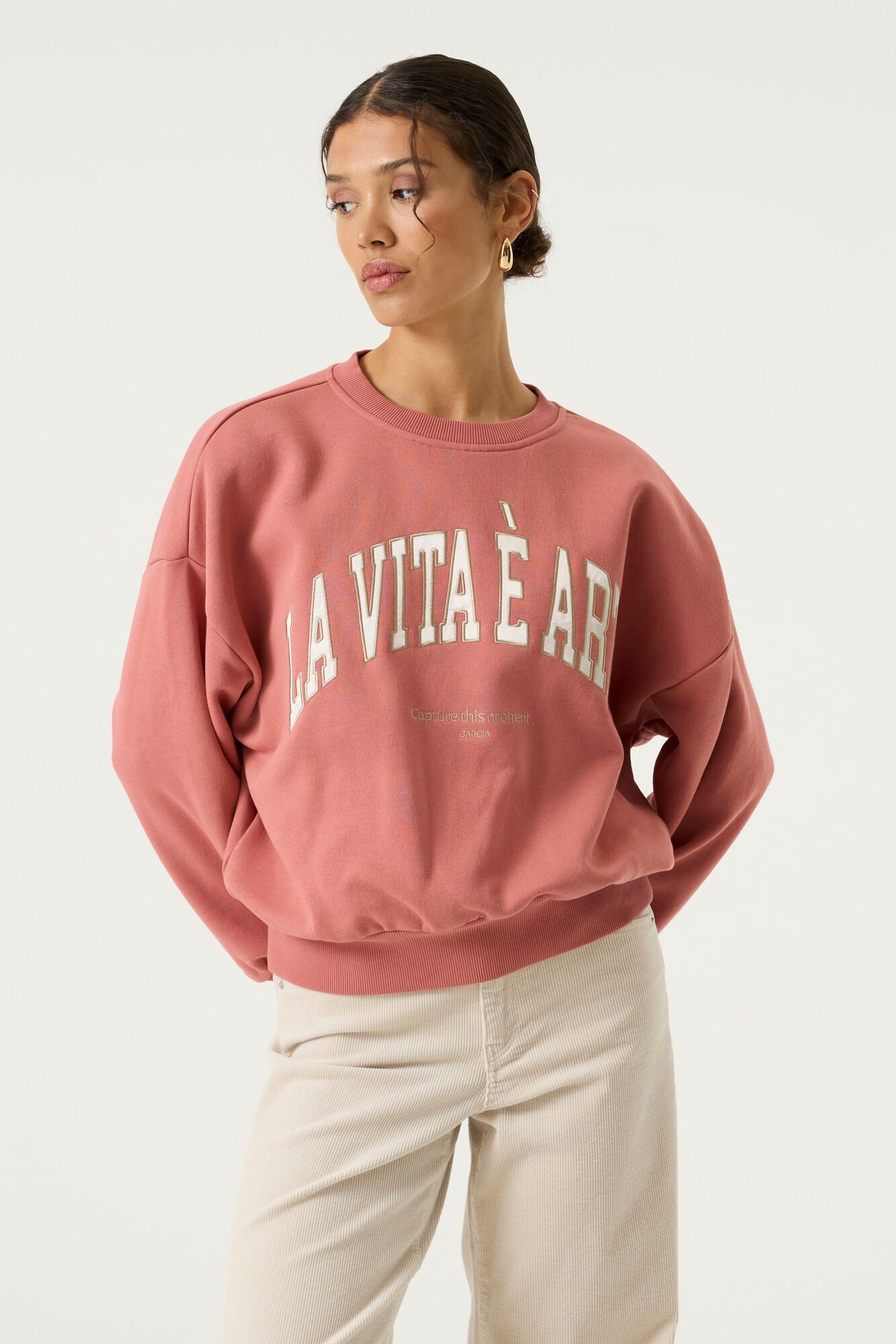 Garcia Damen Sweatshirts Coral Dust