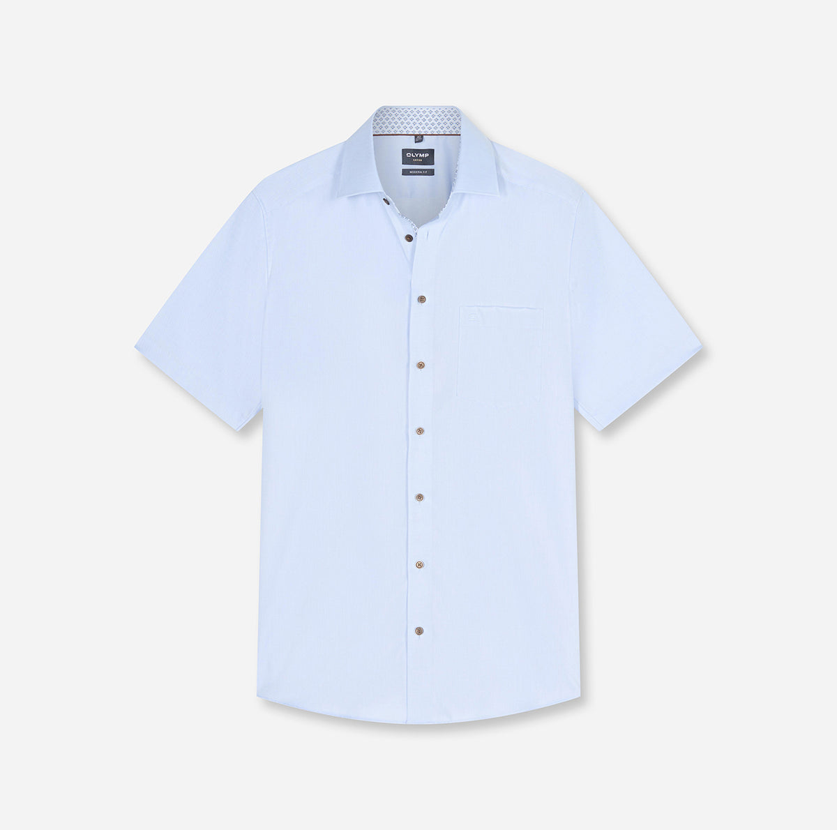 Olymp Herren Hemden kurz  Bleu