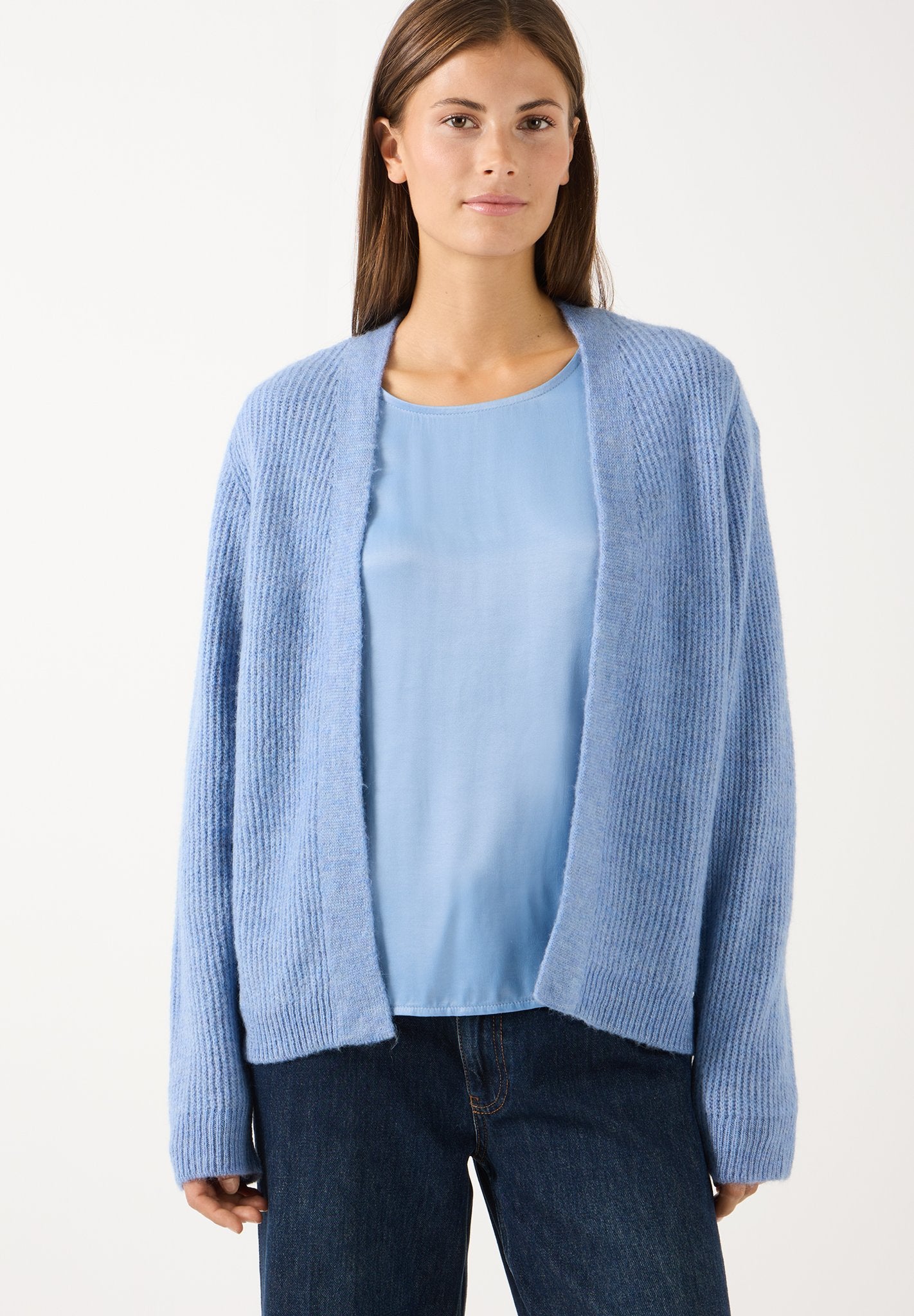 More & More Damen Strickjacken  Autumn Blu