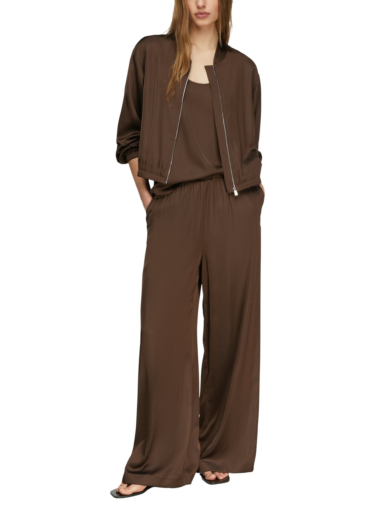 Comma Damen Blusen Brown