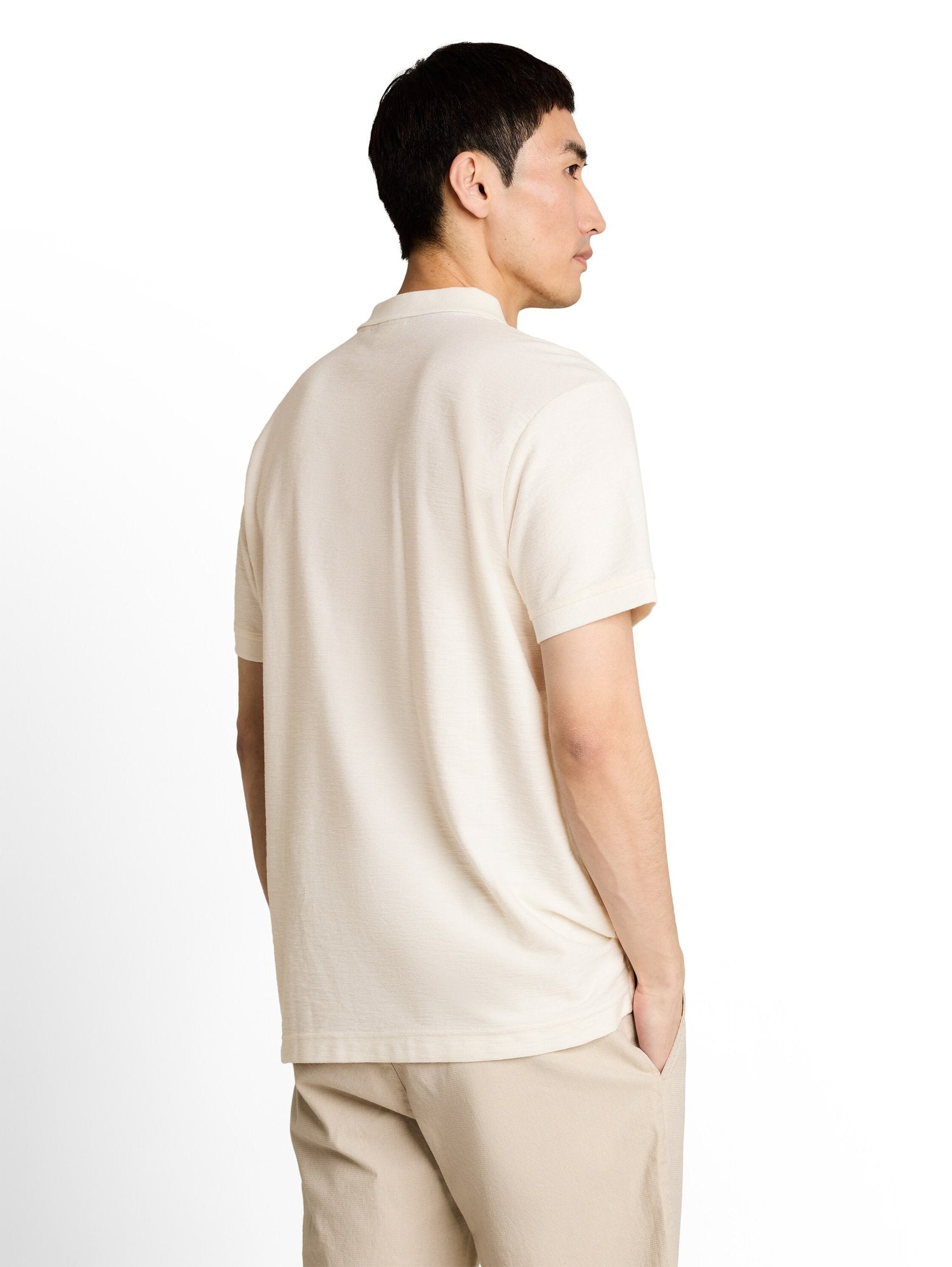 Tom Tailor Herren Polo-Shirts Gardenia White