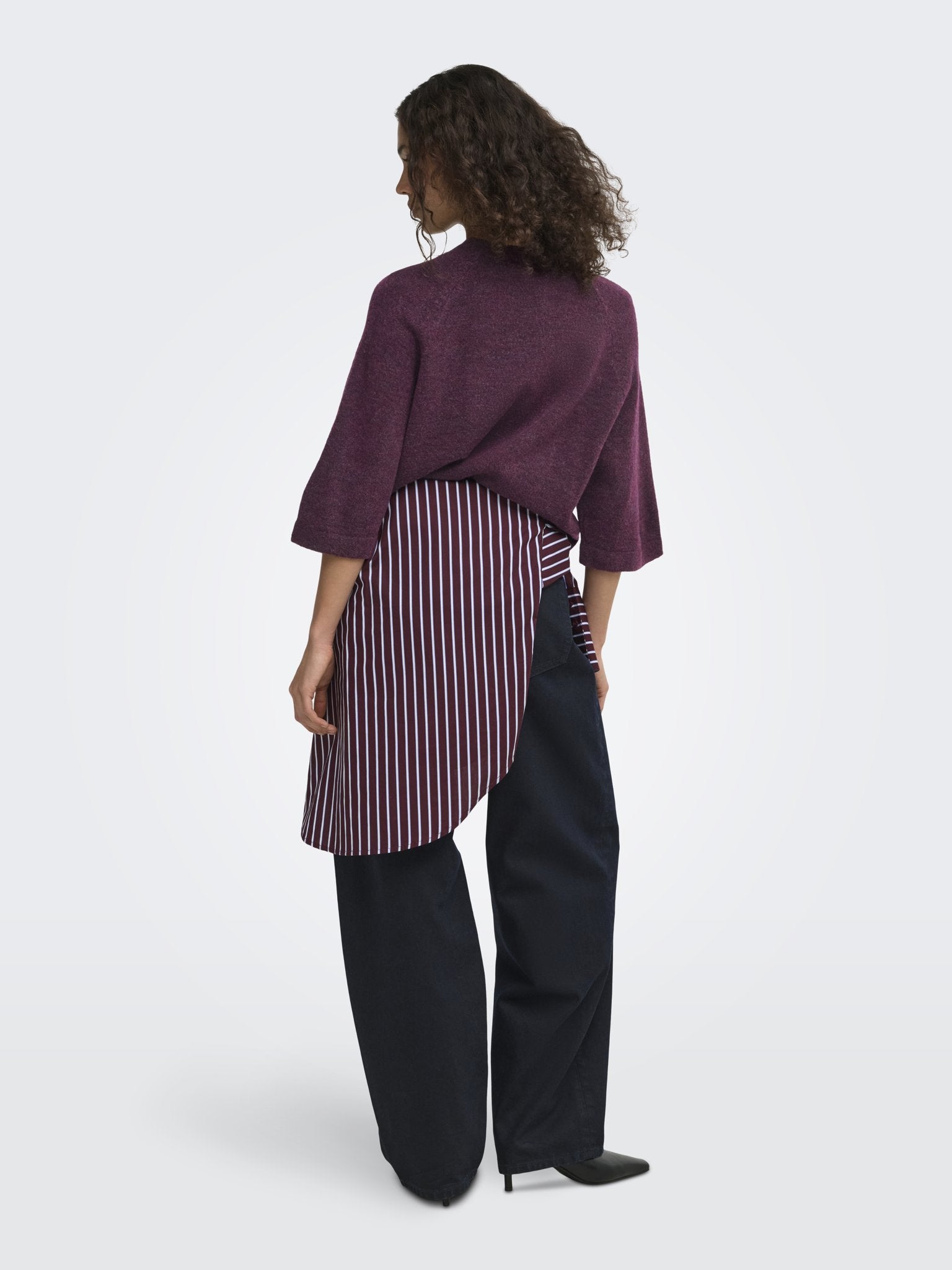 only Damen Pullover Mauve Wine/Mela