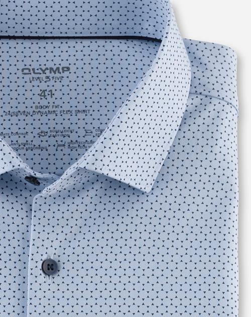 Olymp Herren Hemden lang  Bleu