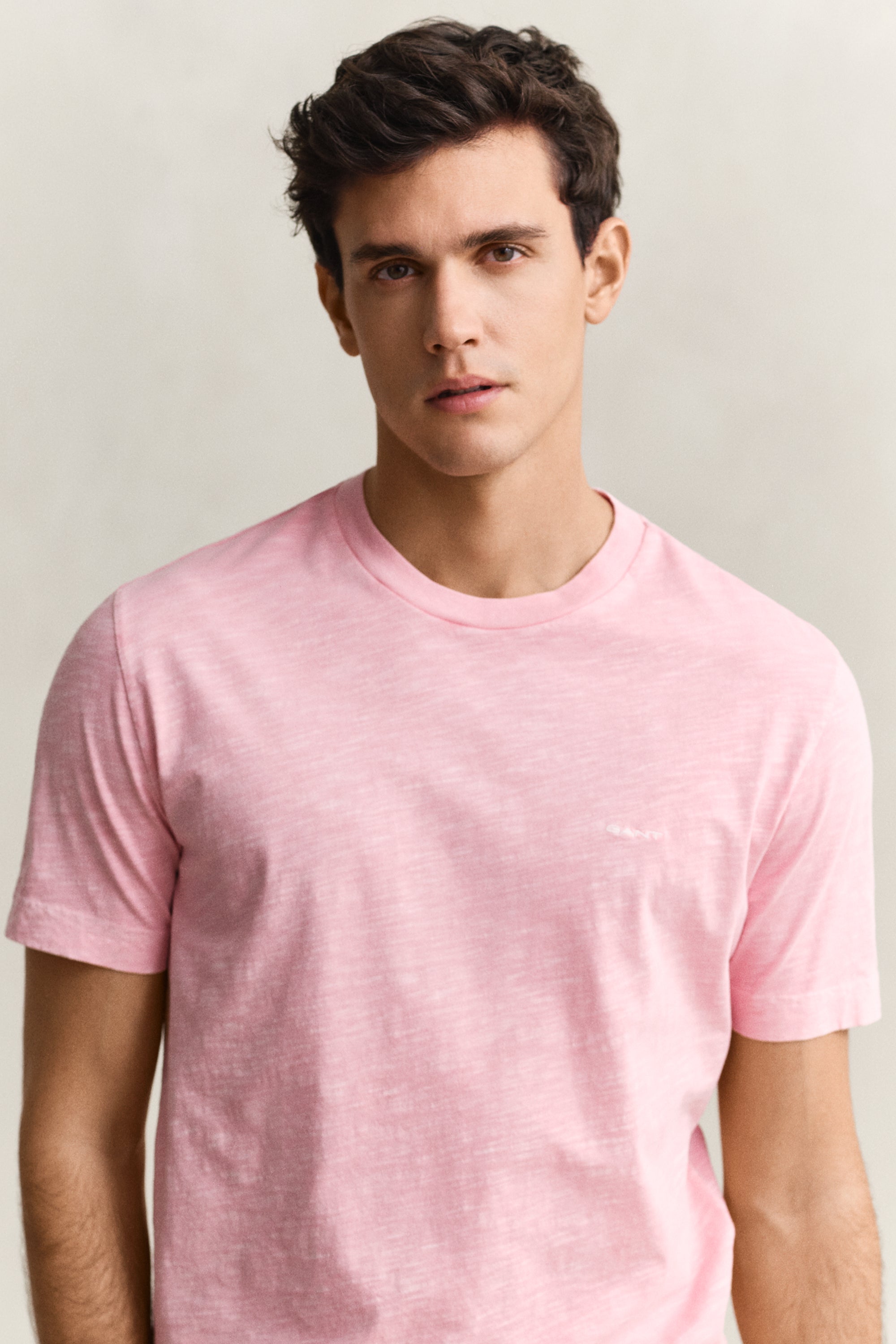 Gant Herren T-Shirts kurz Washed Pink