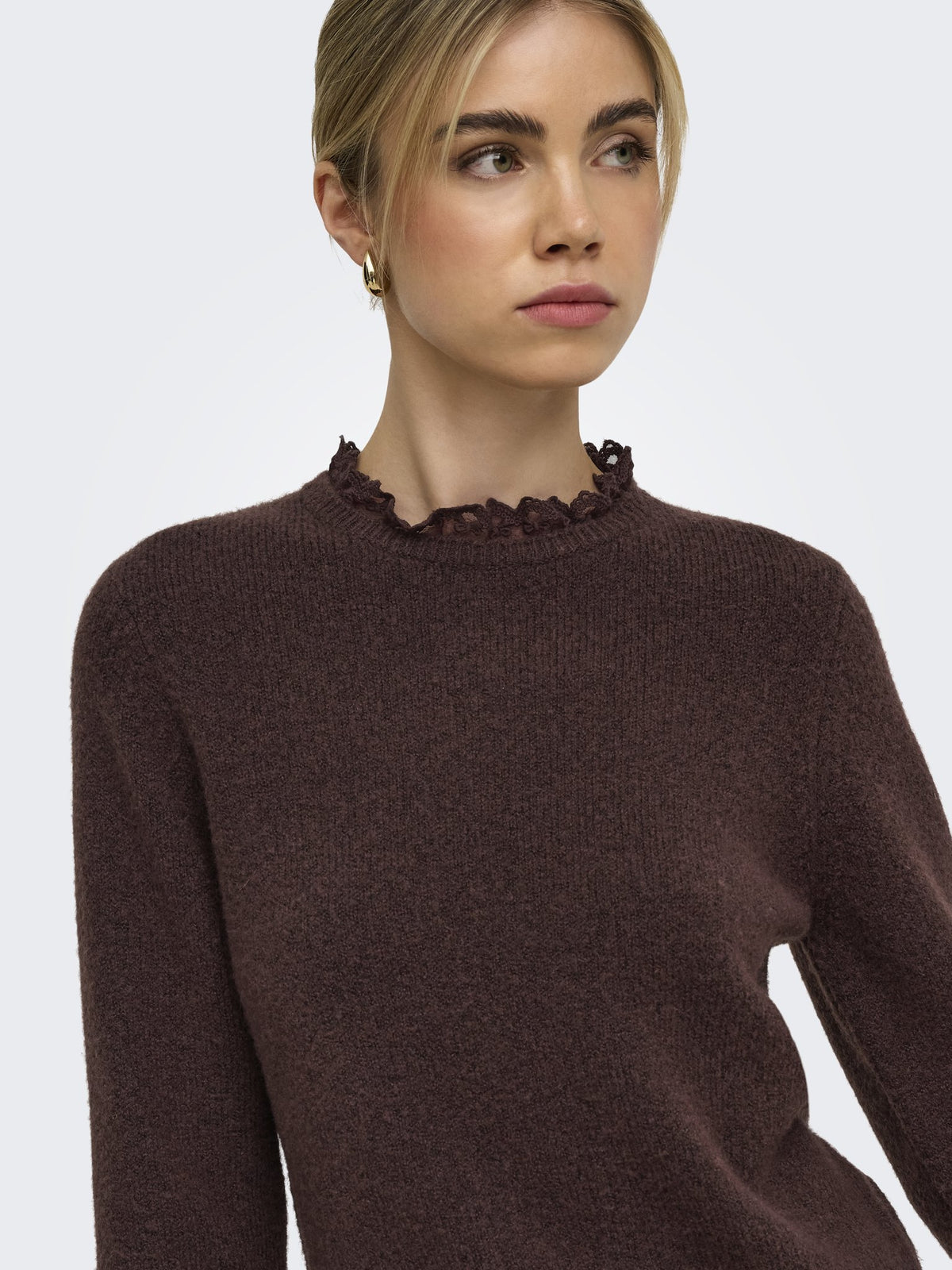 Only Damen Pullover Deep Mahogany/M