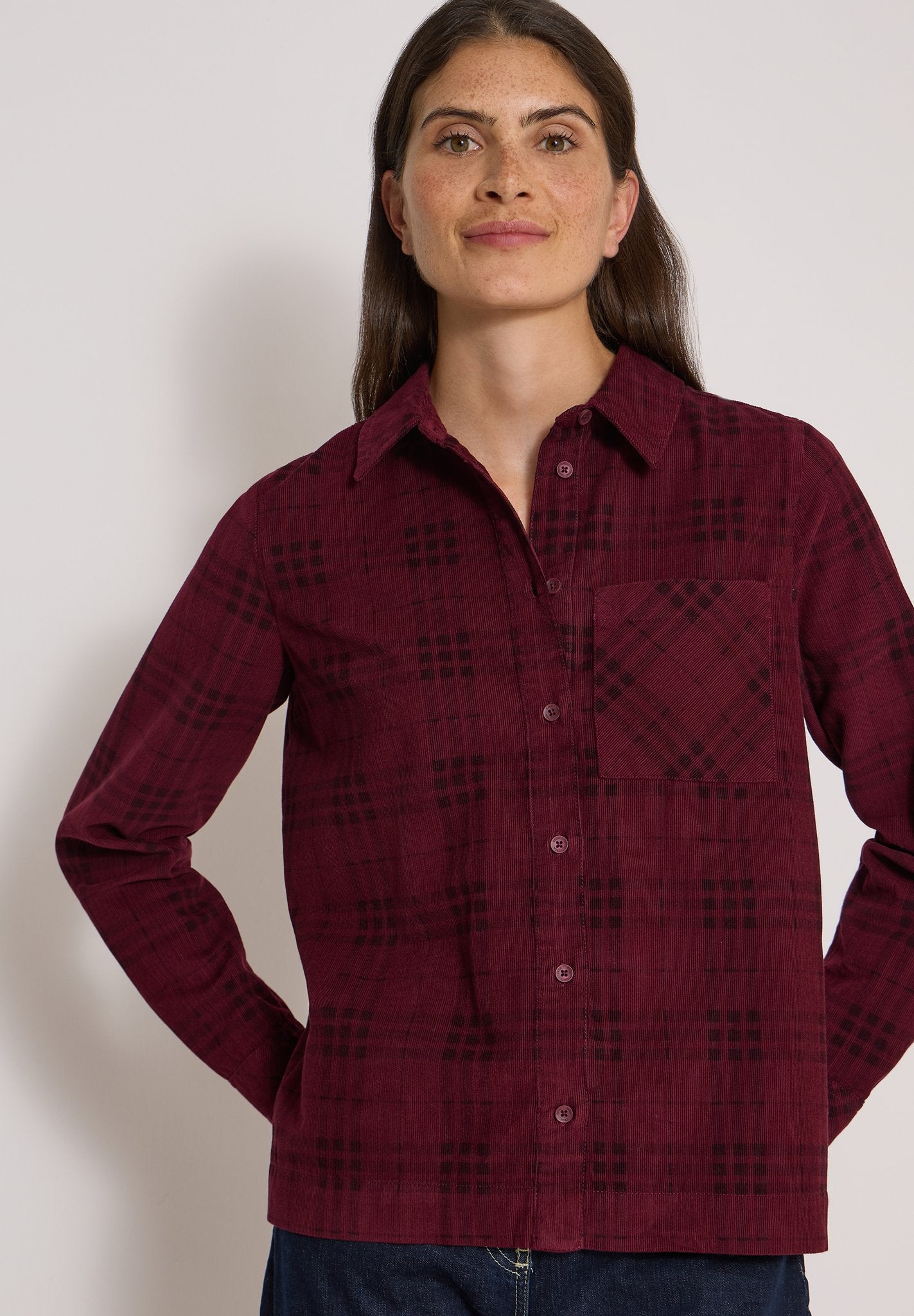 Cecil Damen Blusen Berry Red